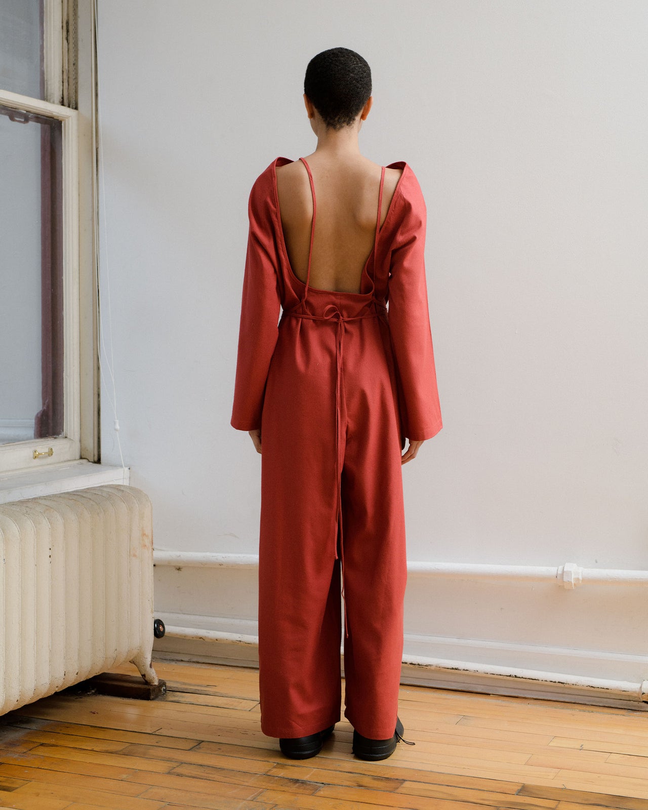 Otay Longsleeve Jumpsuit - Wild Silk - Rubia Red - AU22