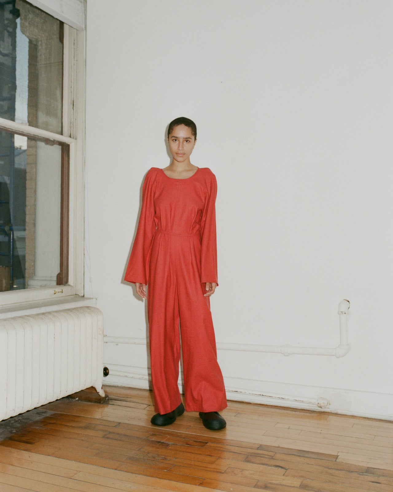 Otay Longsleeve Jumpsuit - Wild Silk - Rubia Red - AU22