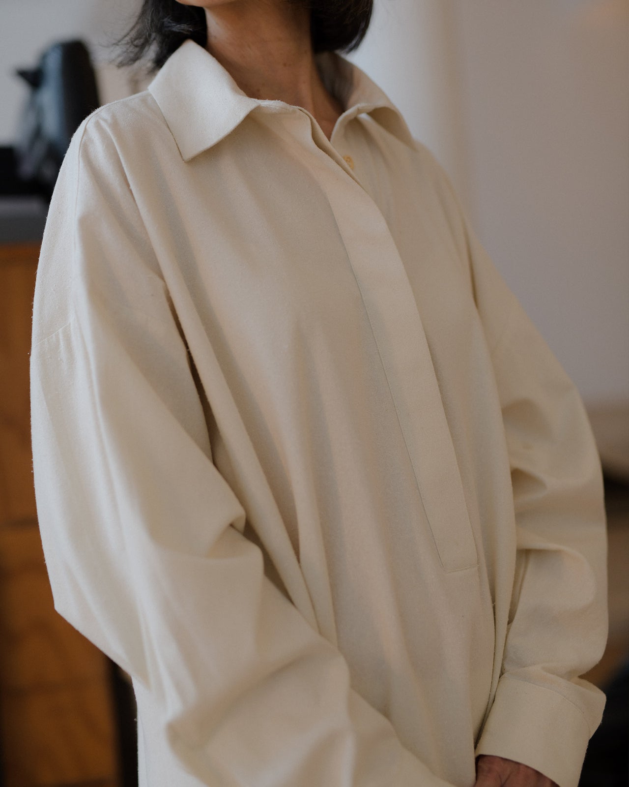 Stoa Shirt Dress - Wild Silk - Undyed - AU22
