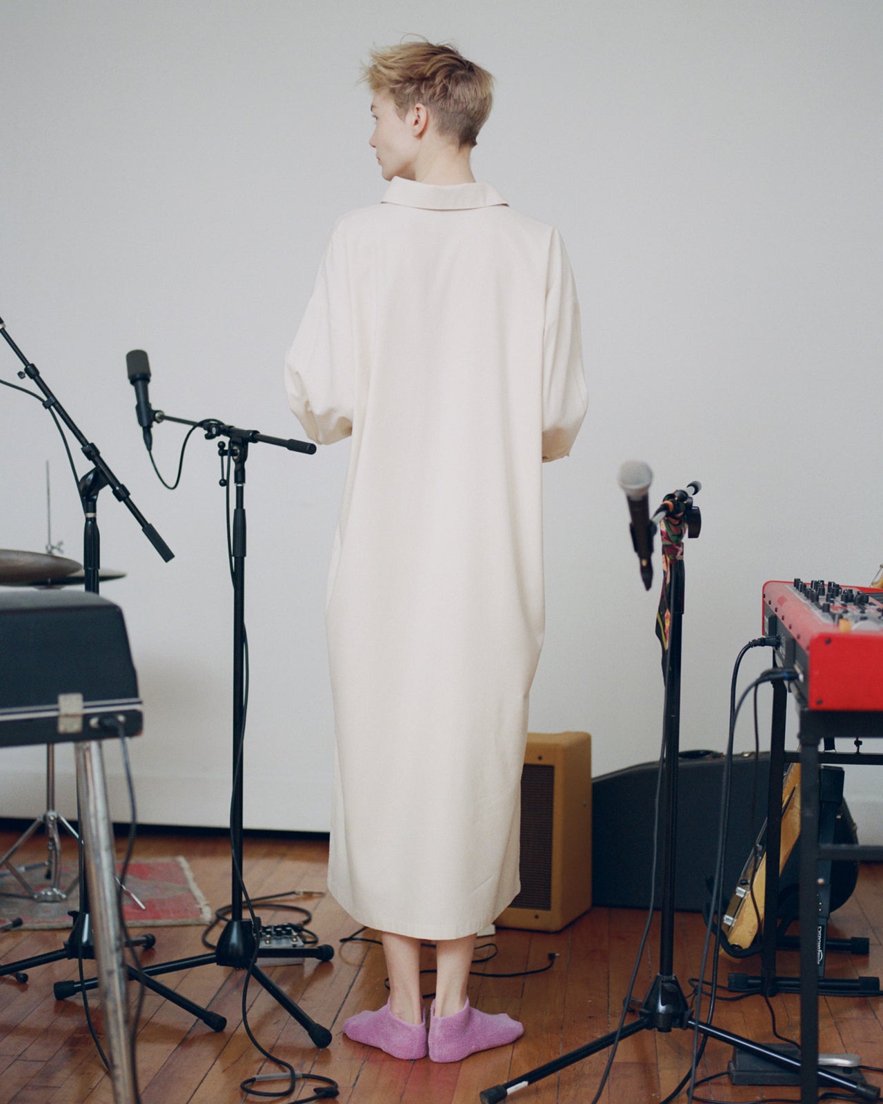Stoa Shirt Dress - Wild Silk - Undyed - AU22