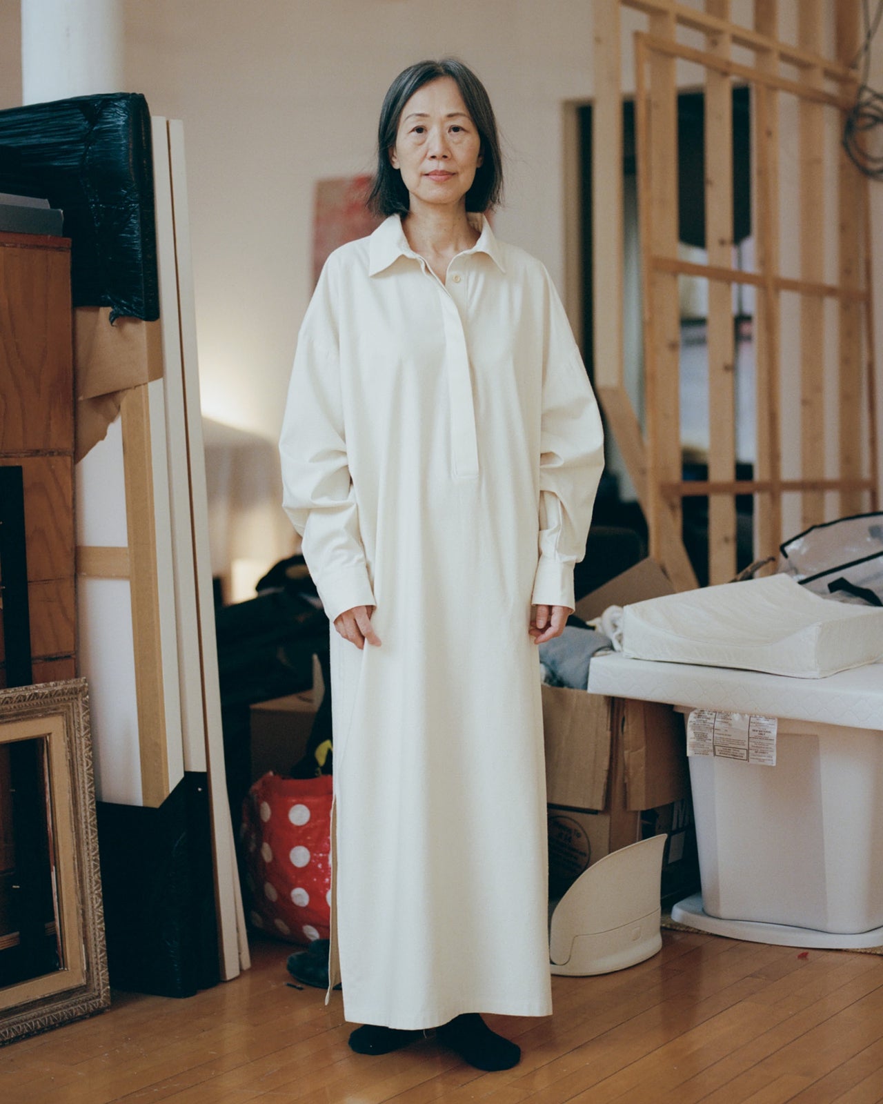 Stoa Shirt Dress - Wild Silk - Undyed - AU22