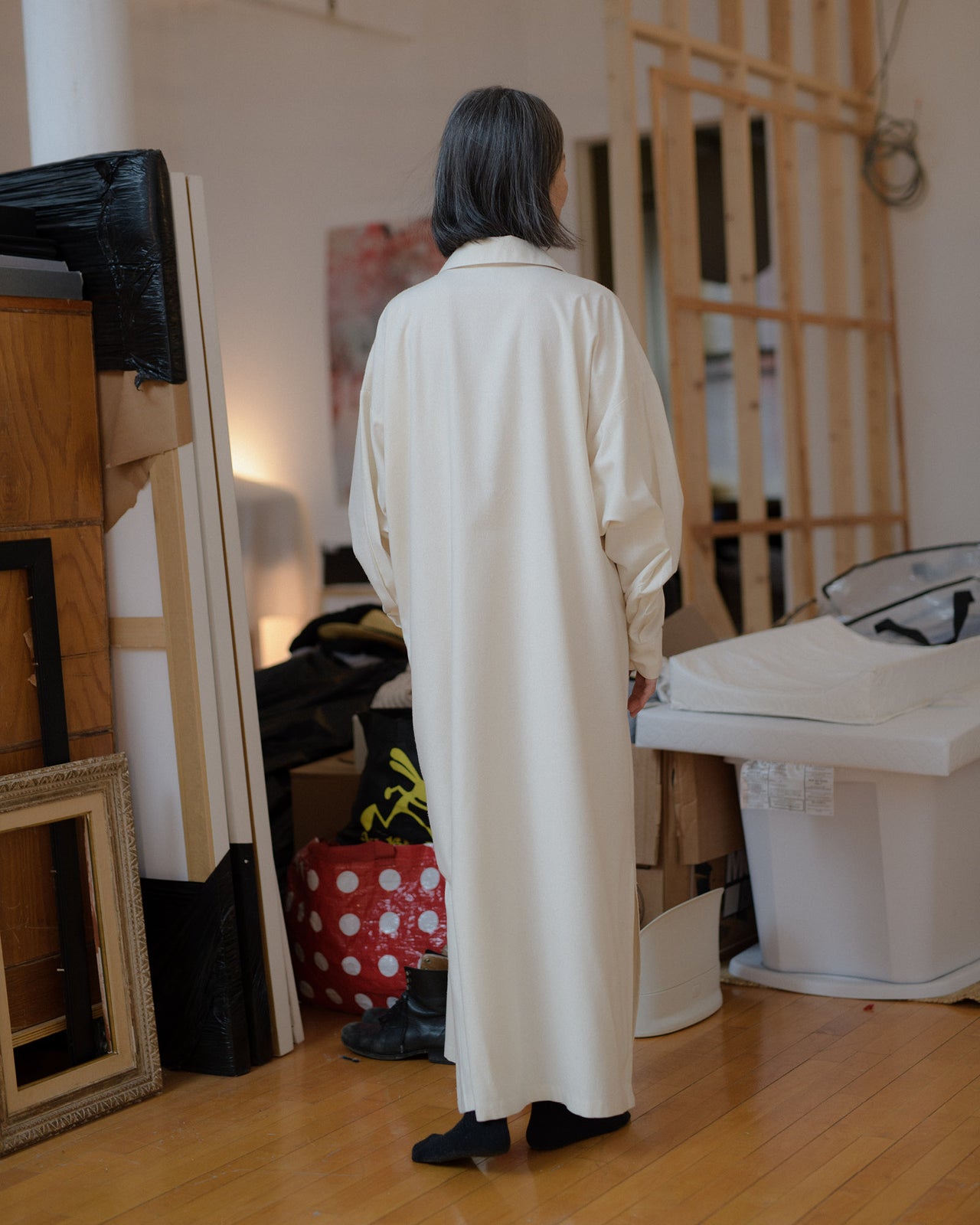 Stoa Shirt Dress - Wild Silk - Undyed - AU22