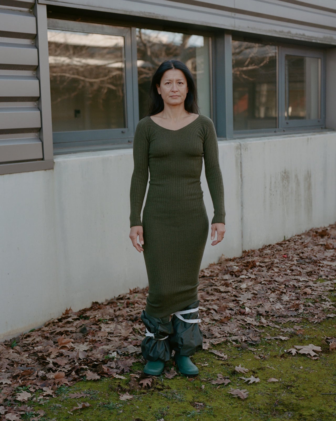 Tights Dress - Fine Merinos - Selva Green - WT22