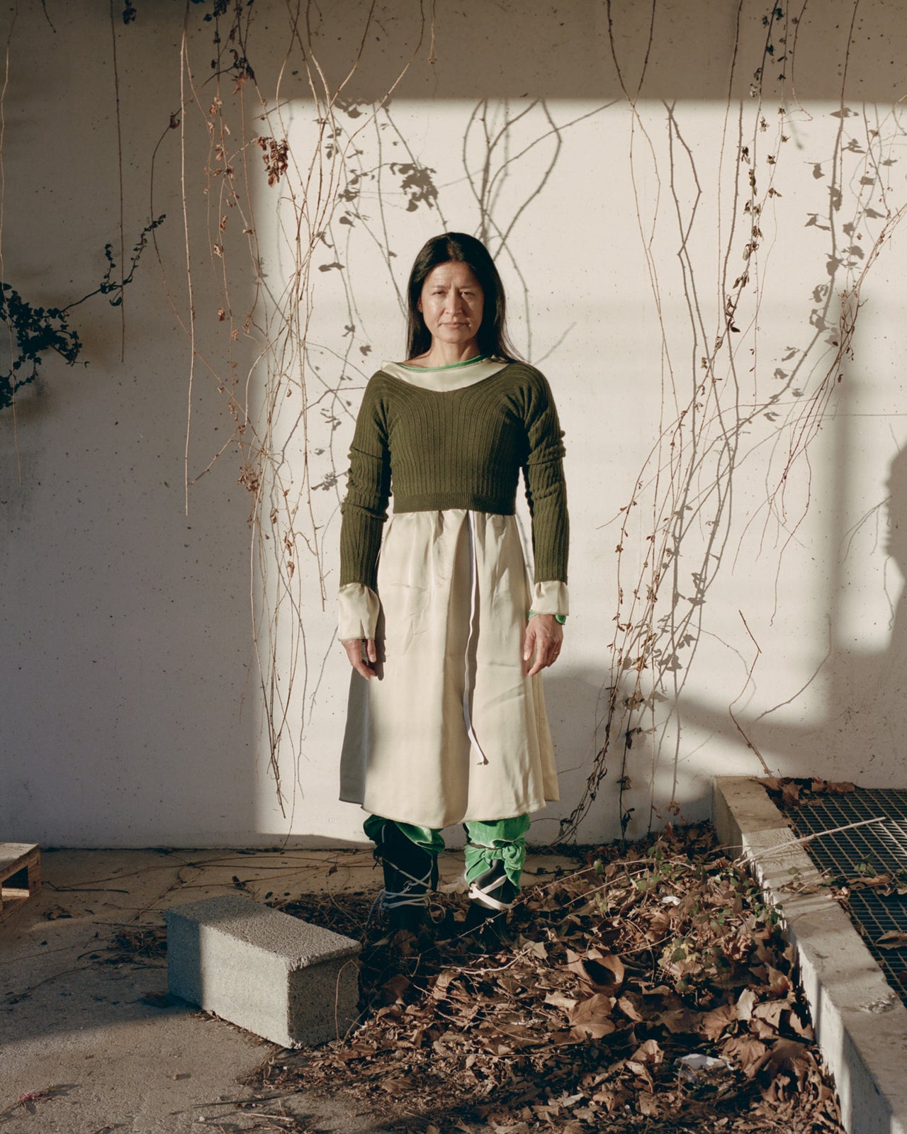 Tights Top - Fine Merinos - Selva Green - WT22