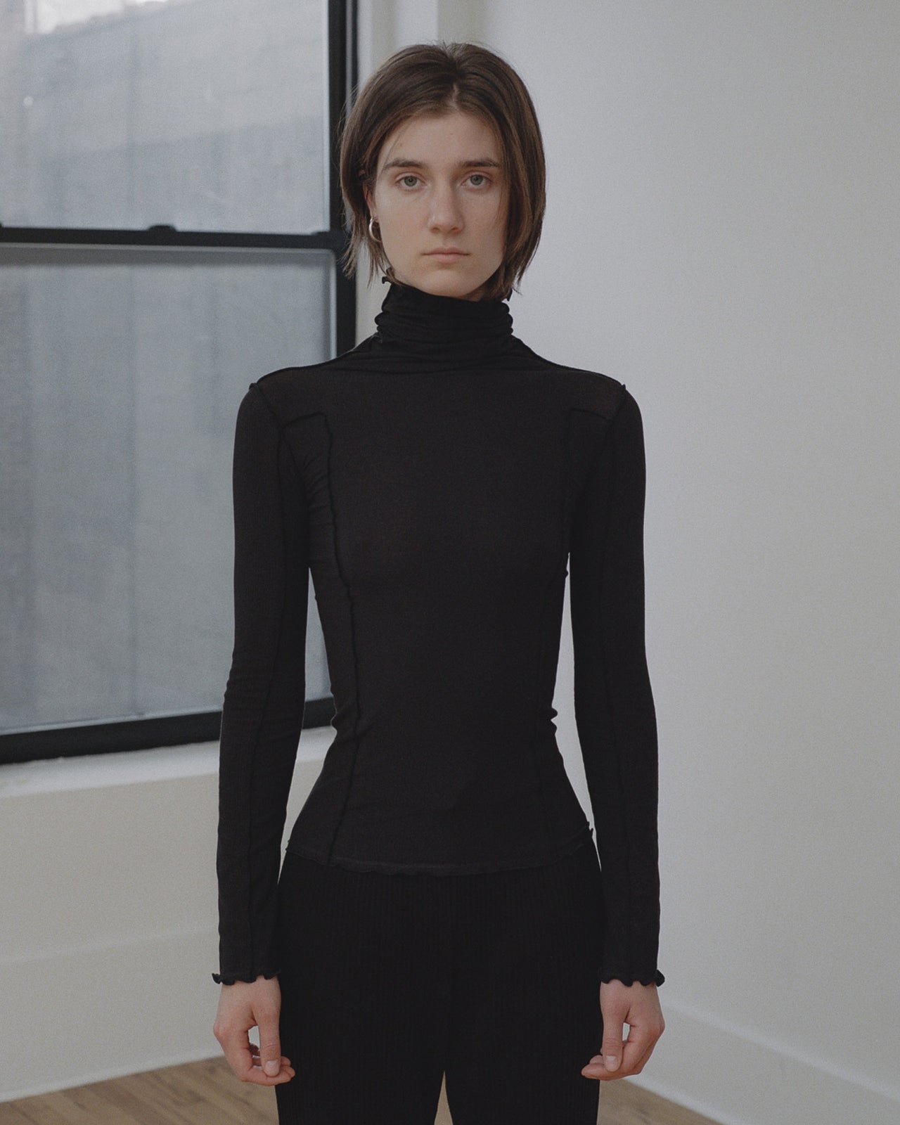 Black turtleneck cheap in store