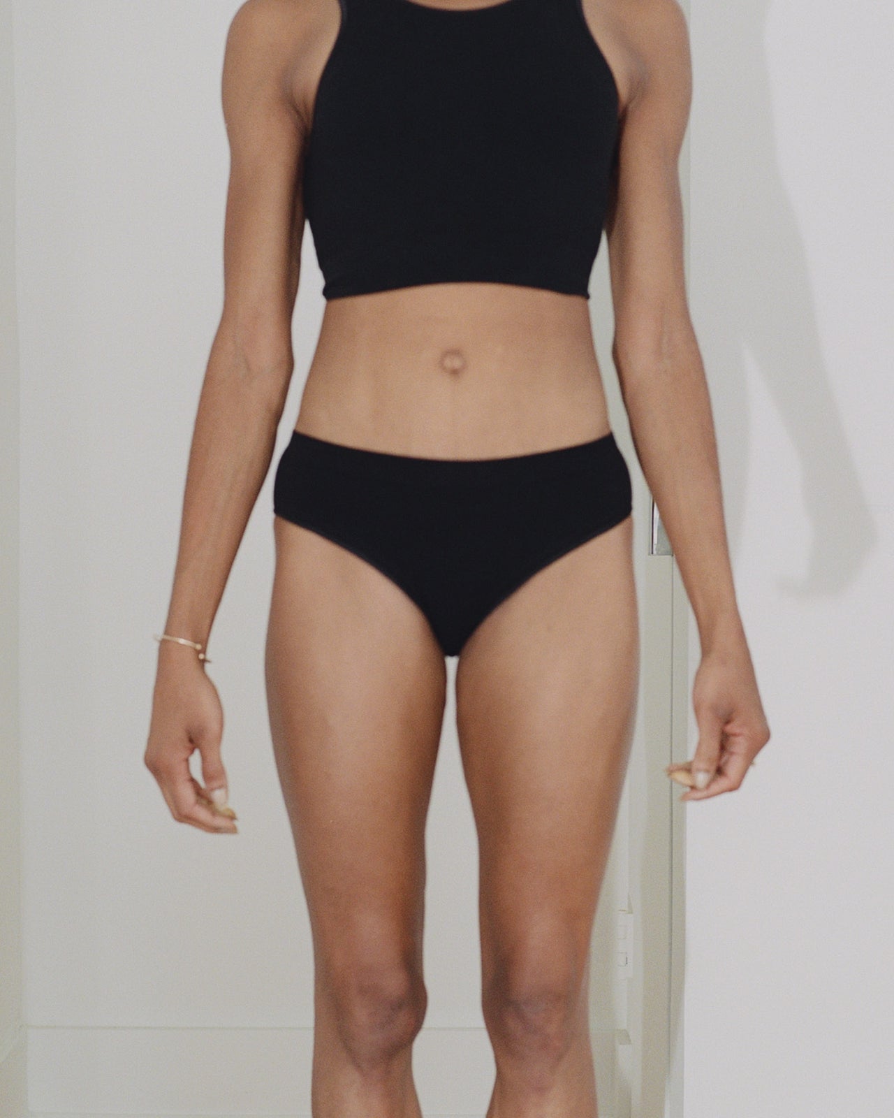 Oleta Pants - Fine Cotton Seamless Brief - Black