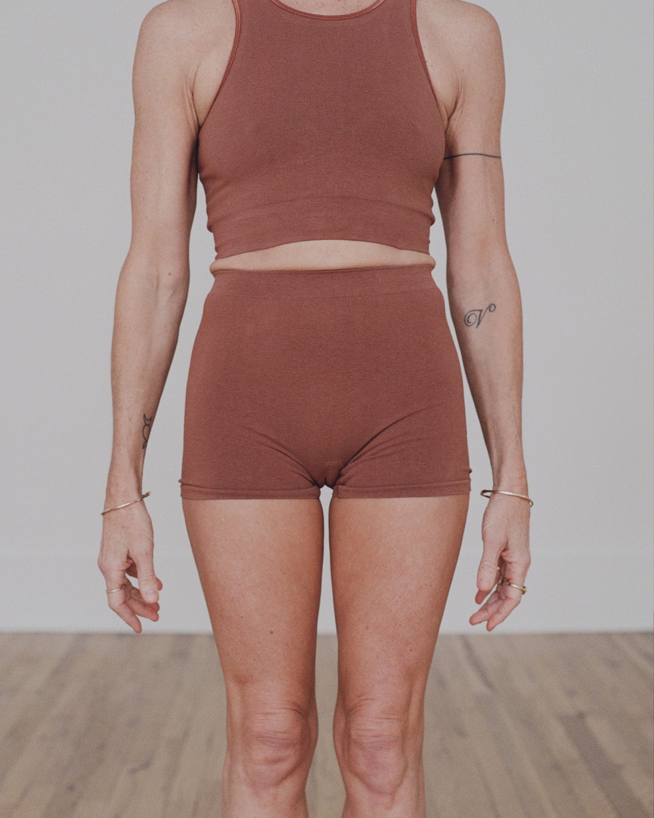 Oleta Shorts - Fine Cotton Seamless - Rust
