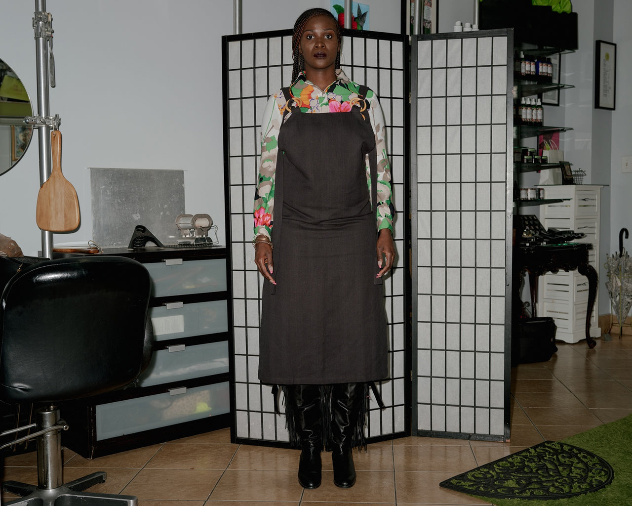 Duffy Overall Dress - Pre SS19 Linen / Cotton