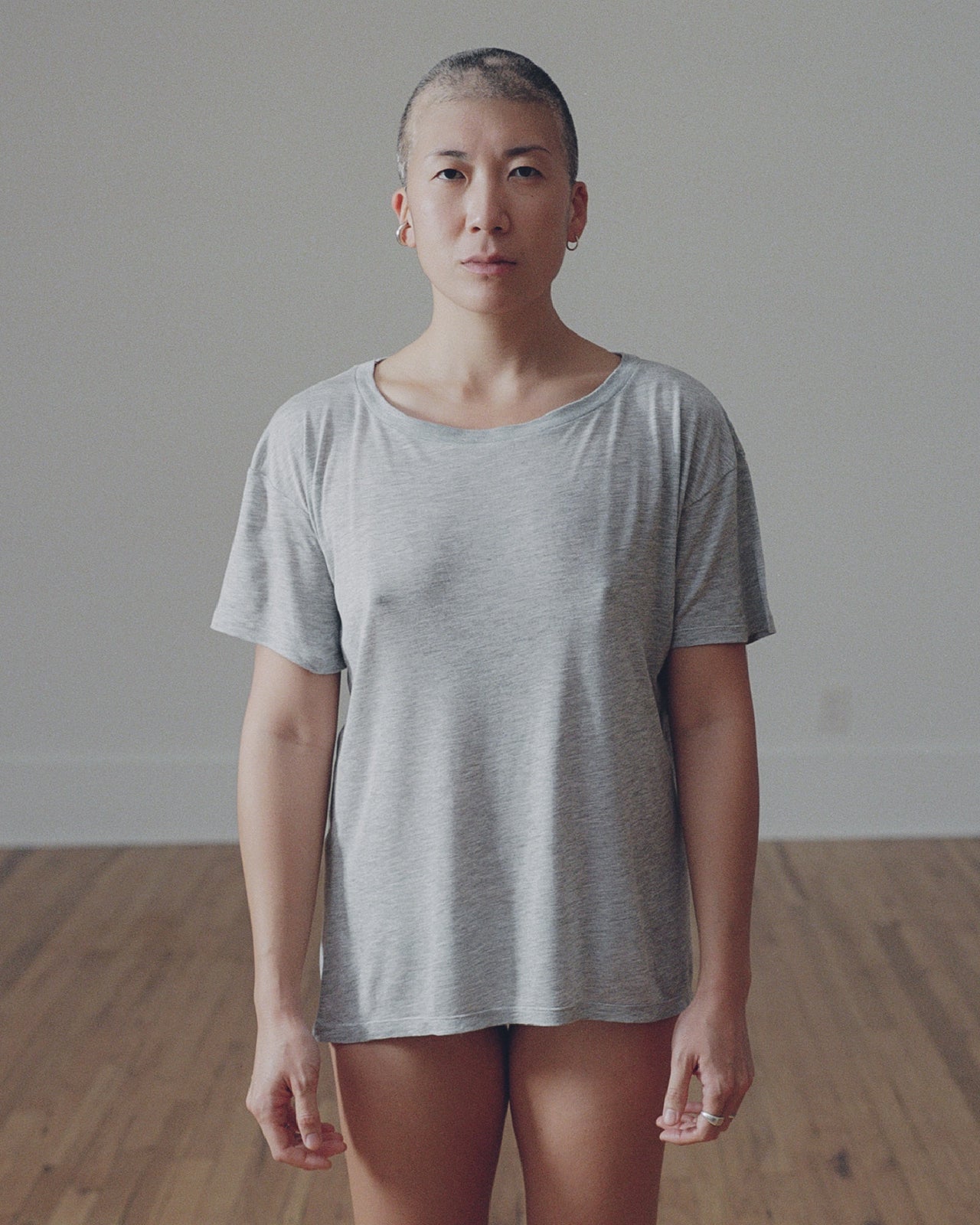 Loose Tee - Bamboo Jersey - Grey Melange