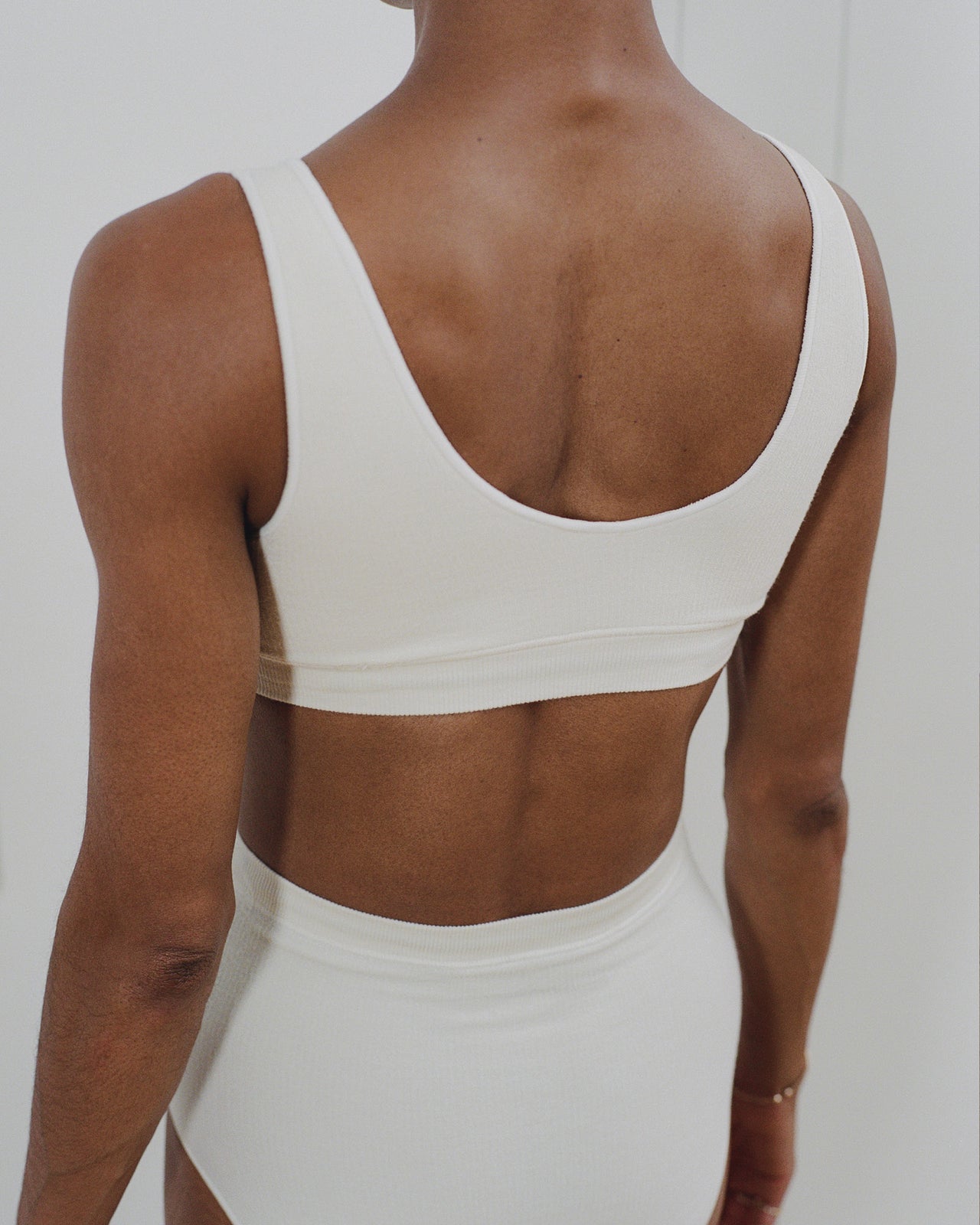 Aid Bra - Buckle Cotton Knit - Off White