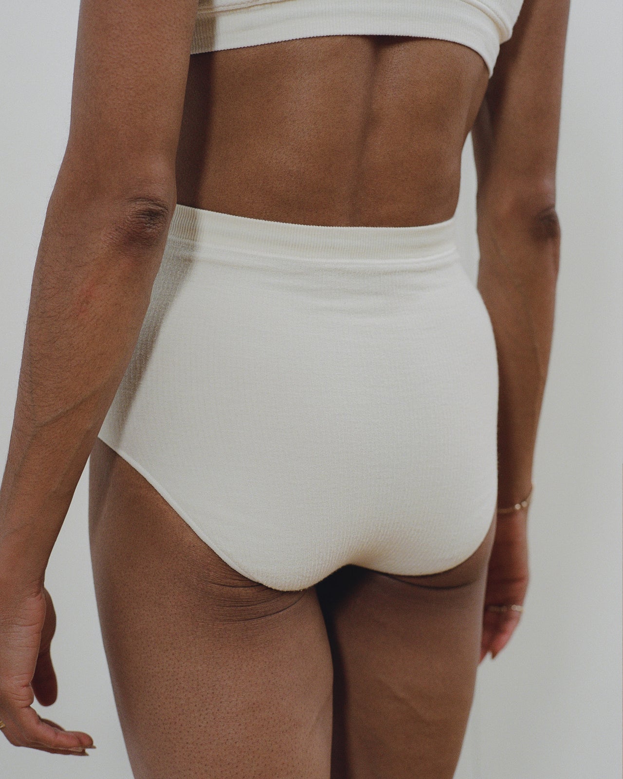 Aid Pants - Buckle Cotton Knit - Off White