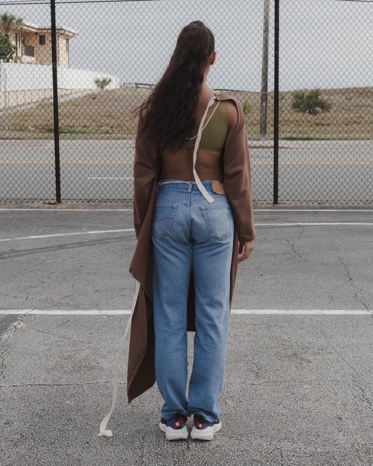 Api Wrap Dress - Italian Fleece - Loam Brown - WT21