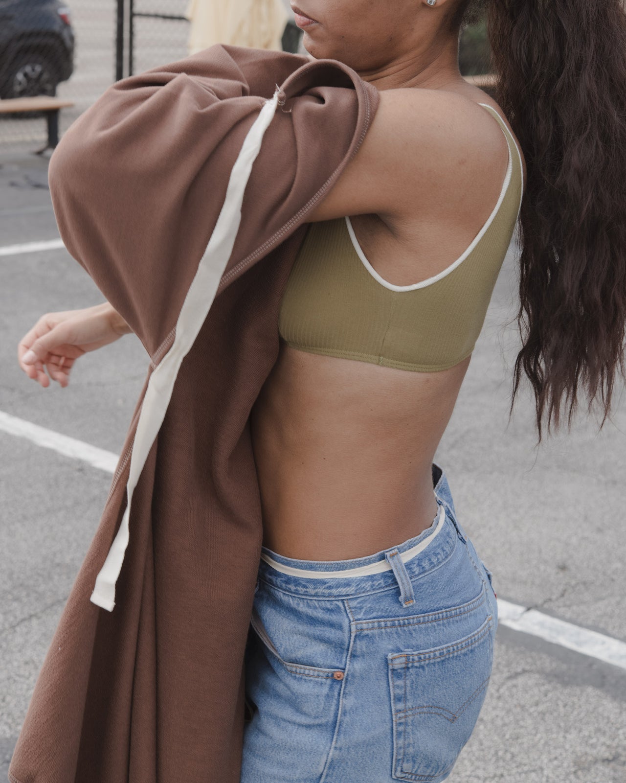 Api Wrap Dress - Italian Fleece - Loam Brown - WT21