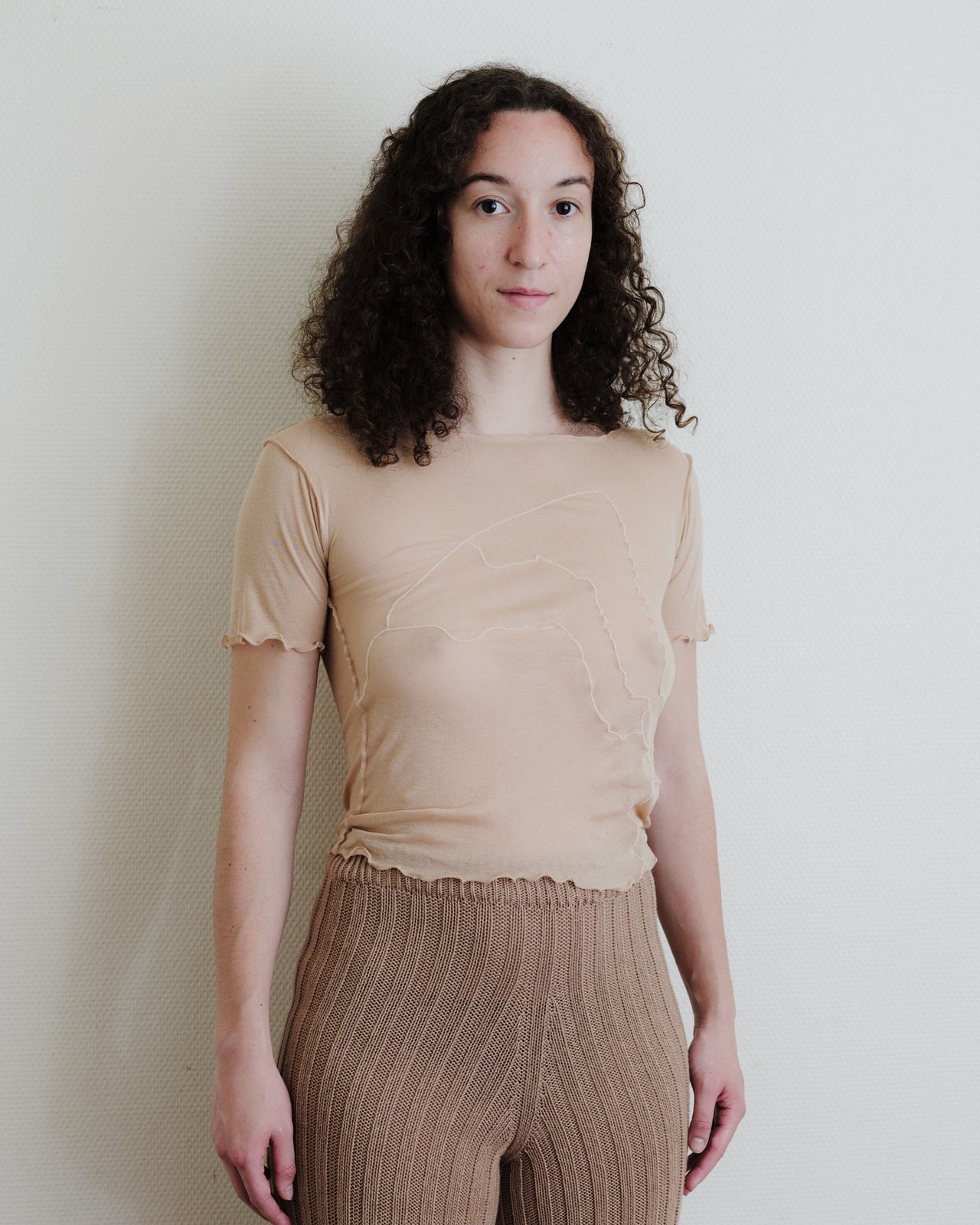 Aroostook Tee Shirt - Cotton Gaze - Rosy Camel