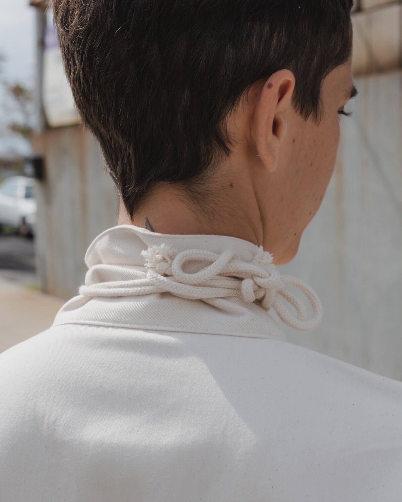 Bayou Dress - Denim - Ecru - SU21