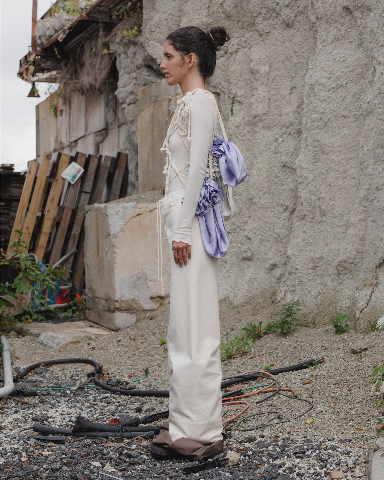 Bayou Pant - Denim - Ecru - SU21