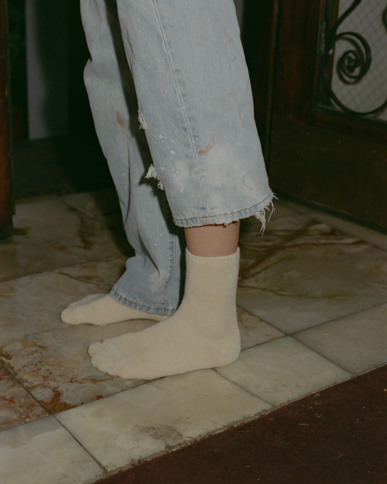 Off white socks on feet hotsell