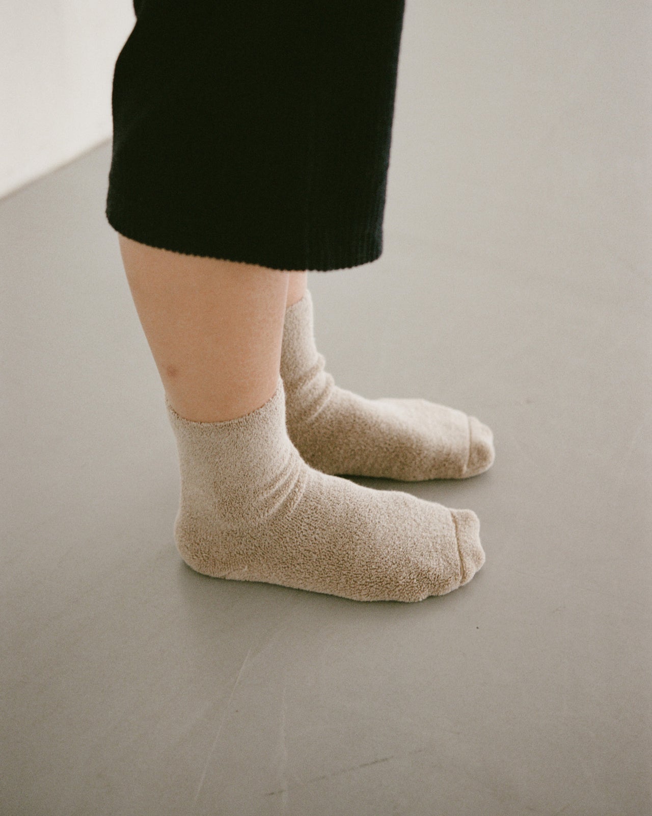 Buckle Overankle Socks - Longstaple Cotton - Undyed - SU23