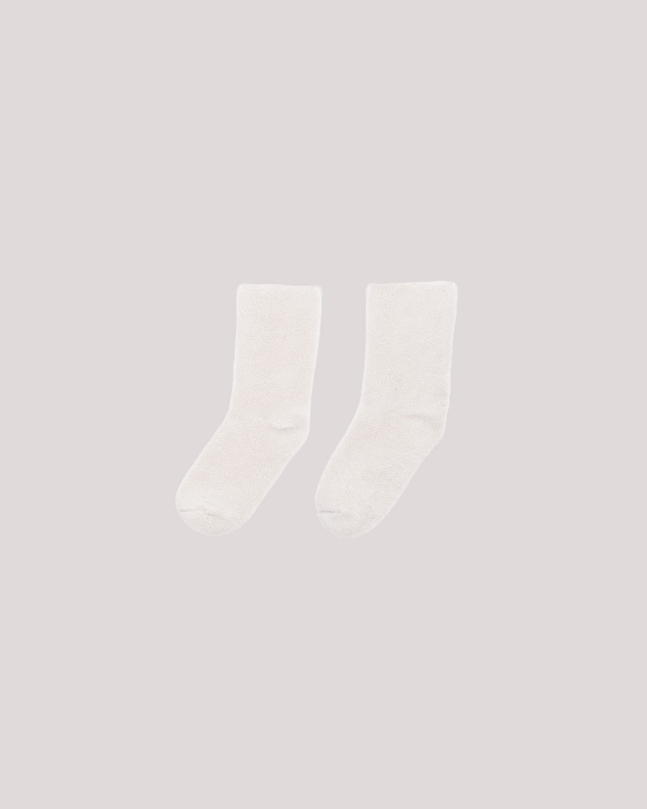 Buckle Overankle Socks - Longstaple Cotton - Off White