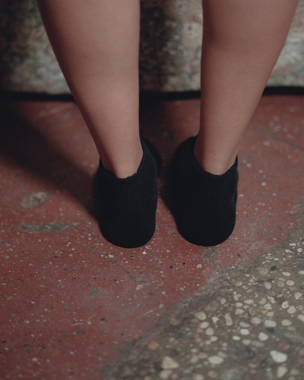 Buckle Ankle Socks - Longstaple Cotton - Black