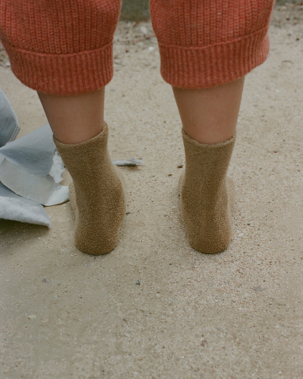 Buckle Overankle Socks - Longstaple Cotton - Glen Brown - AU22