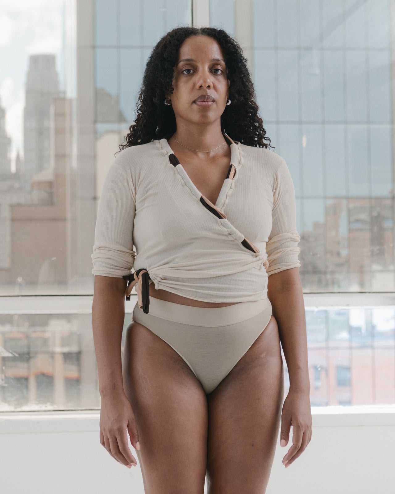 Circ Cardigan - Organic Cotton Rib - Kano Pink