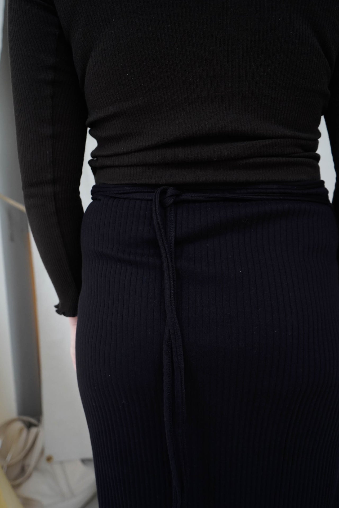 Brig Skirt - Fleece Rib - Black
