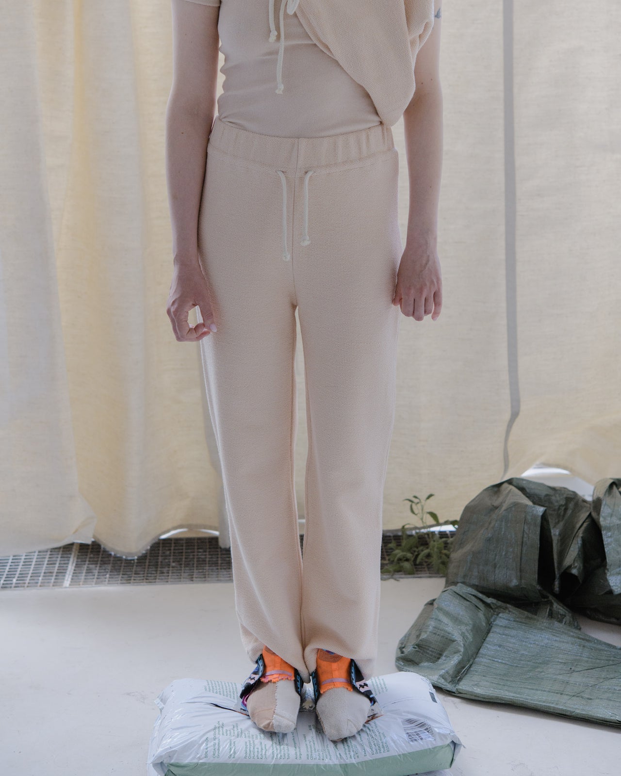 Douglas Pants - Reversed Terry - Spring 16 Ecru - SP23