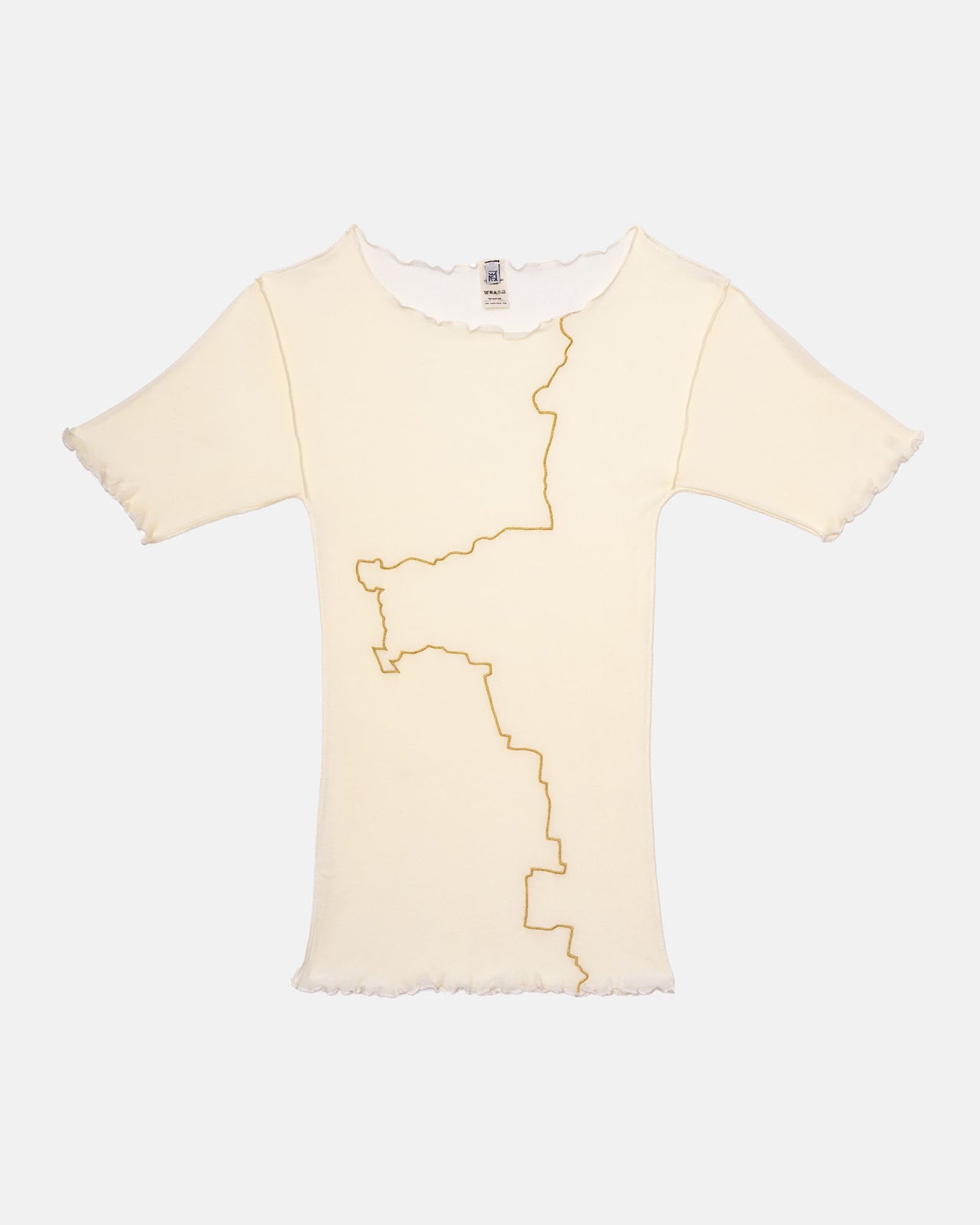 Gerrymandered Tee Shirt - Cotton Gaze - Undyed