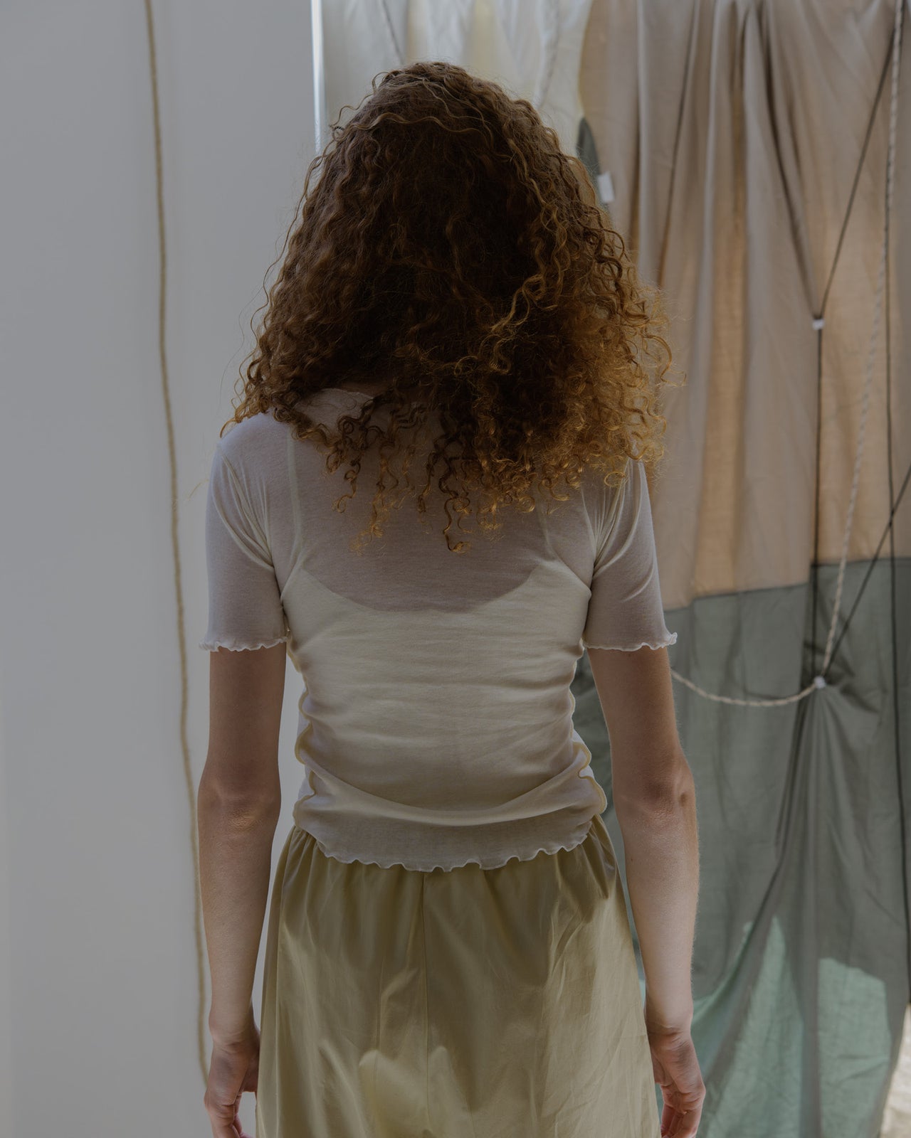 Gerrymandered Tee Shirt - Cotton Gaze - Undyed