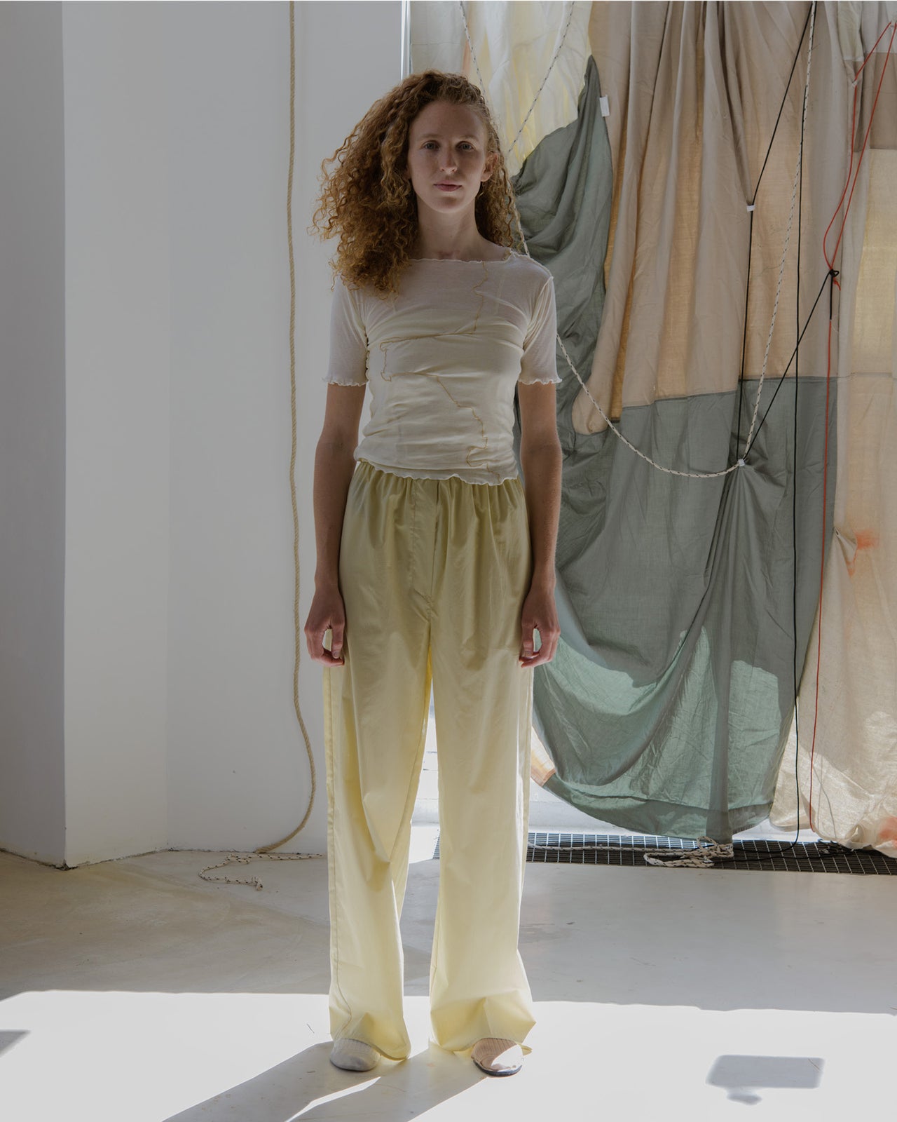 Gerrymandered Tee Shirt - Cotton Gaze - Undyed