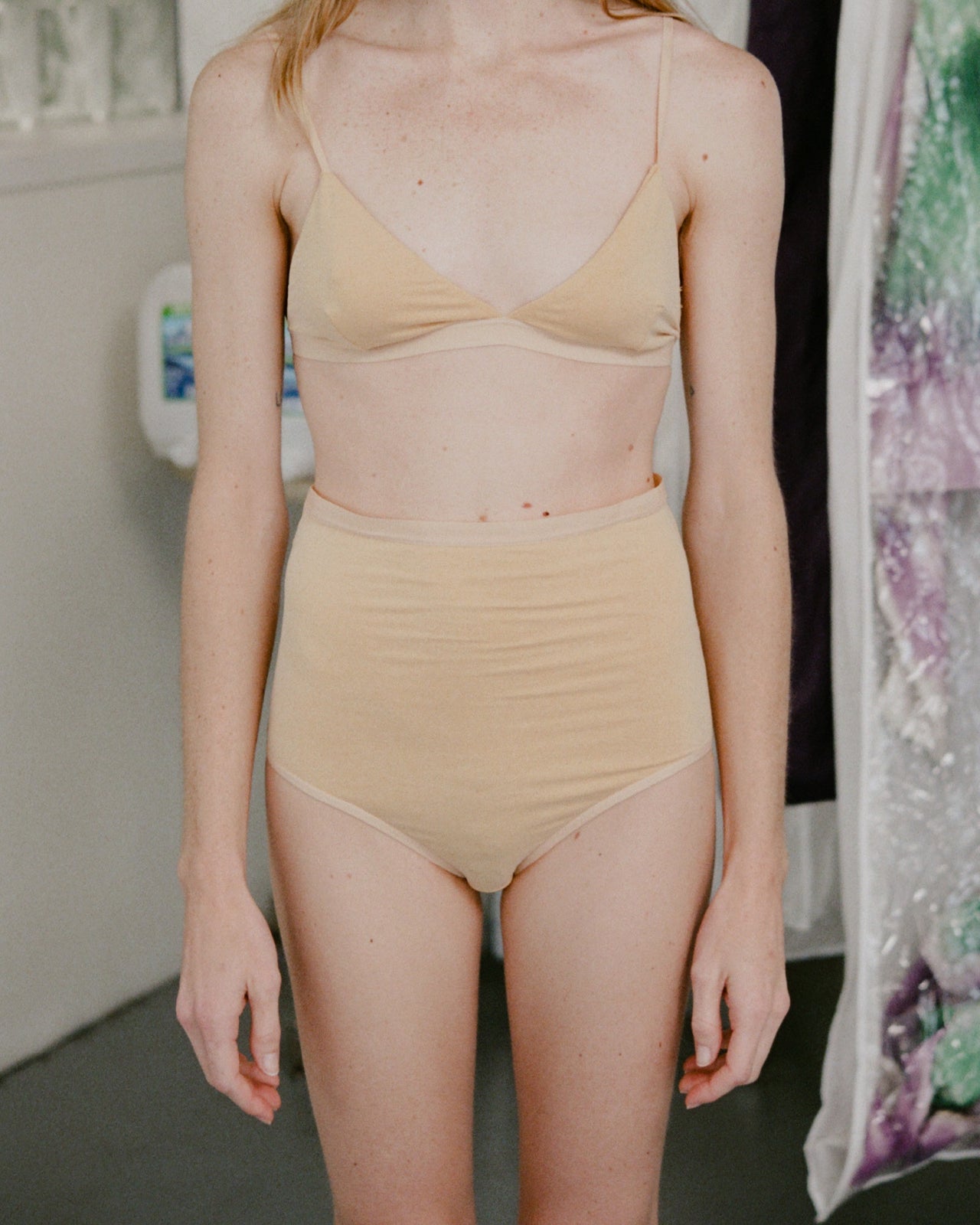 Highwaist Bell Pants - Bamboo Lyocell - Daf Yellow - SU23