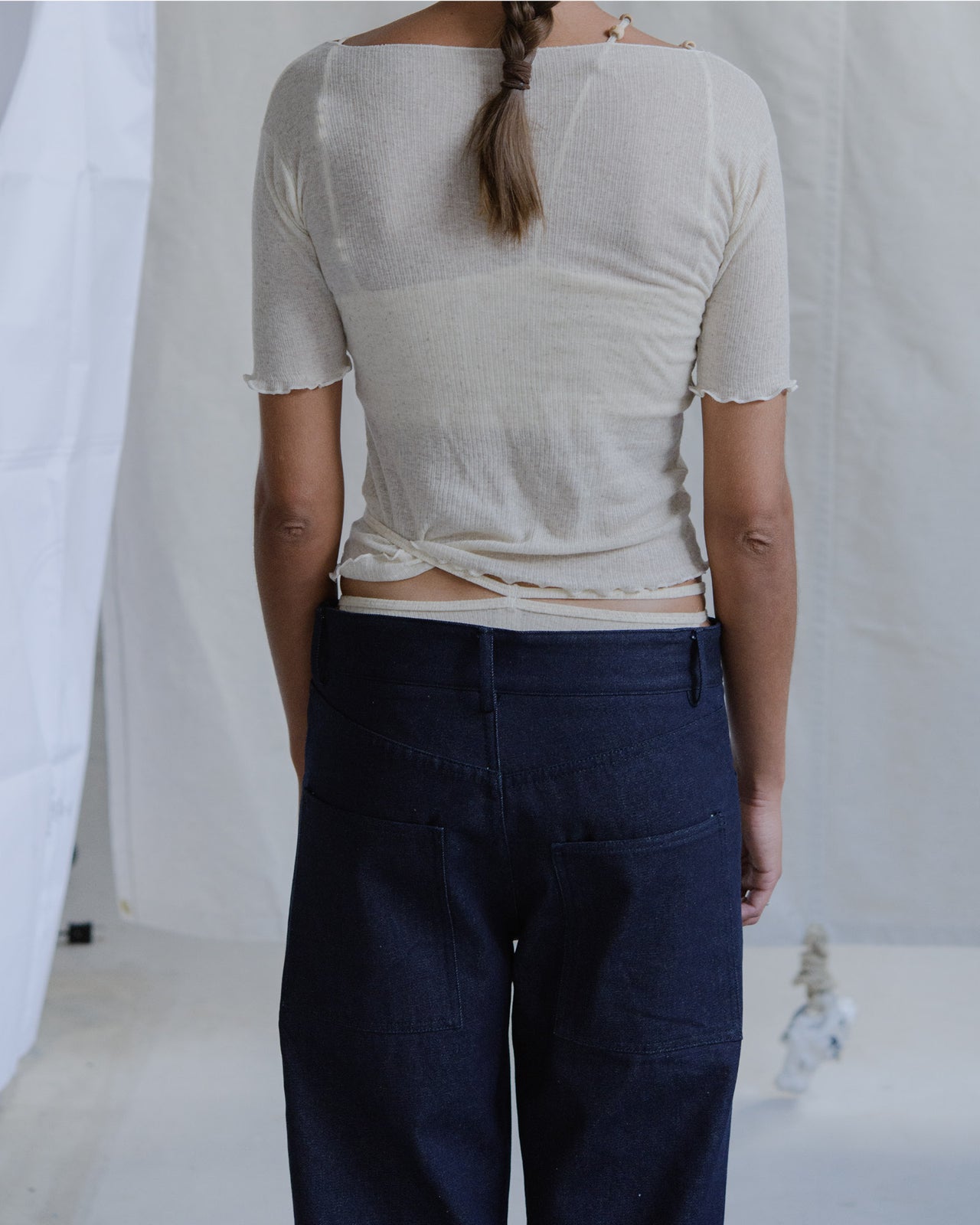 Indre Pants - Brushed Denim - Raw Blue Denim - SP23
