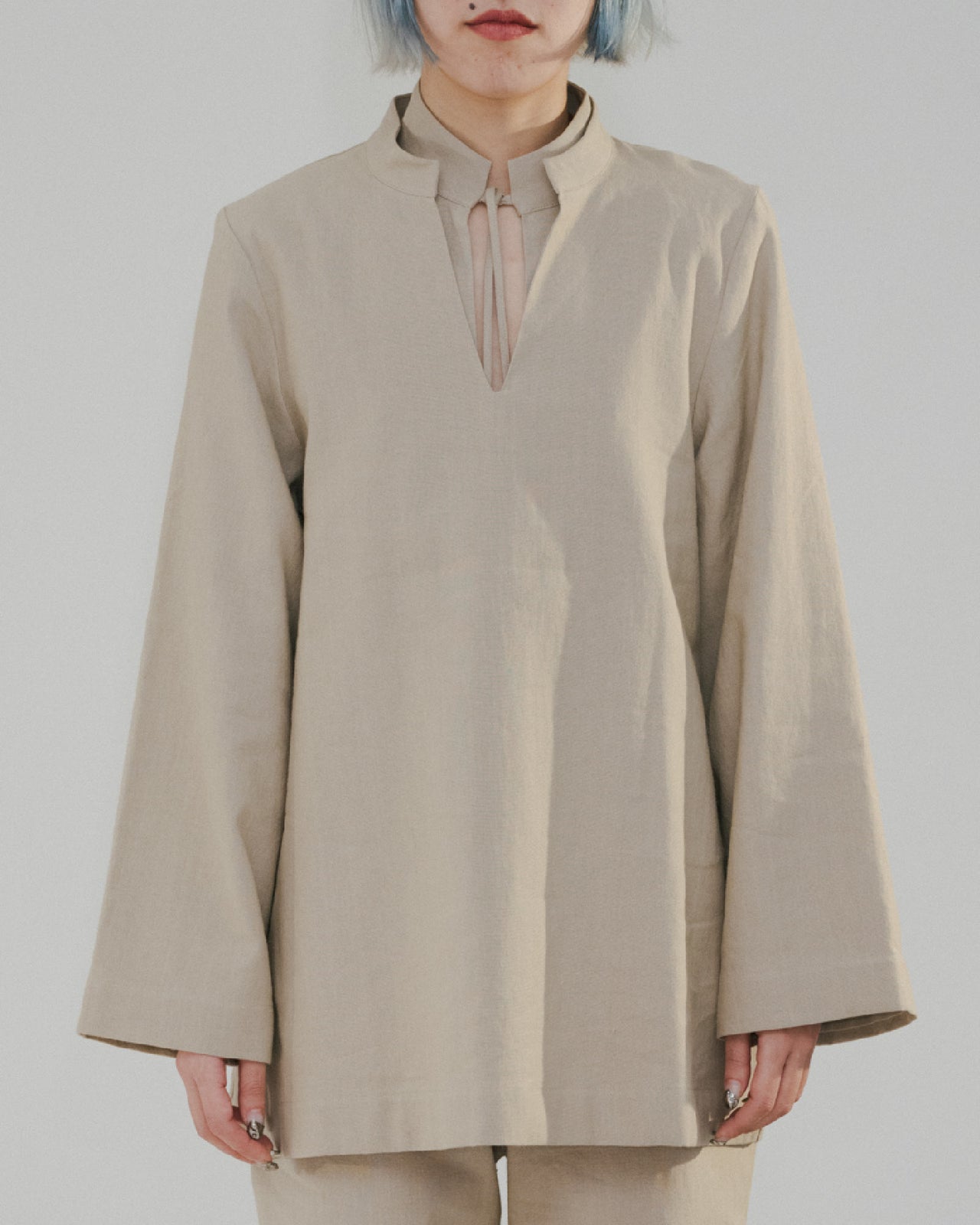 Ita Top - Linen/Cotton - Khaki - AU20 - Baserange AU