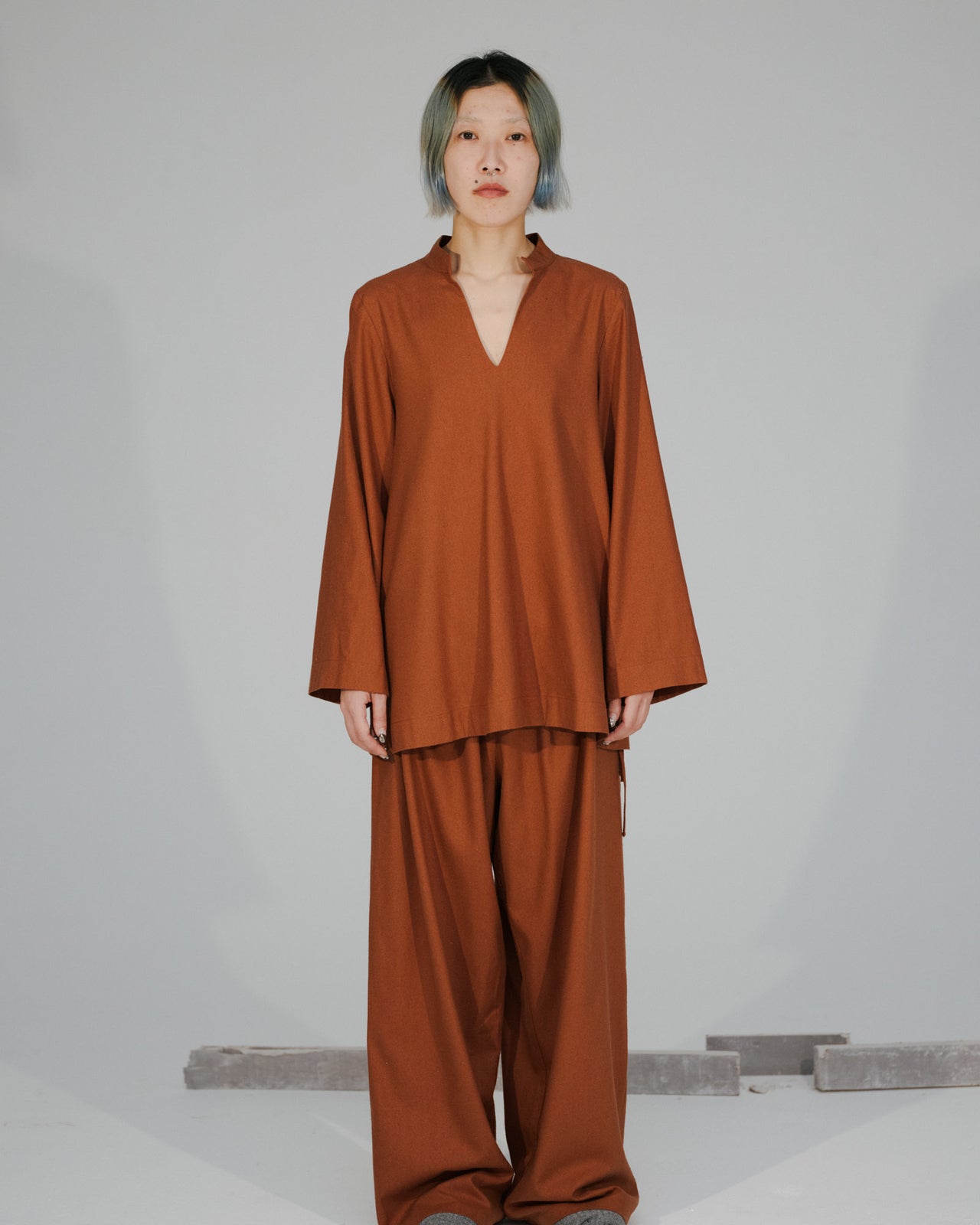 Ita Top - Raw Silk - Rust - AU20 - Baserange AU