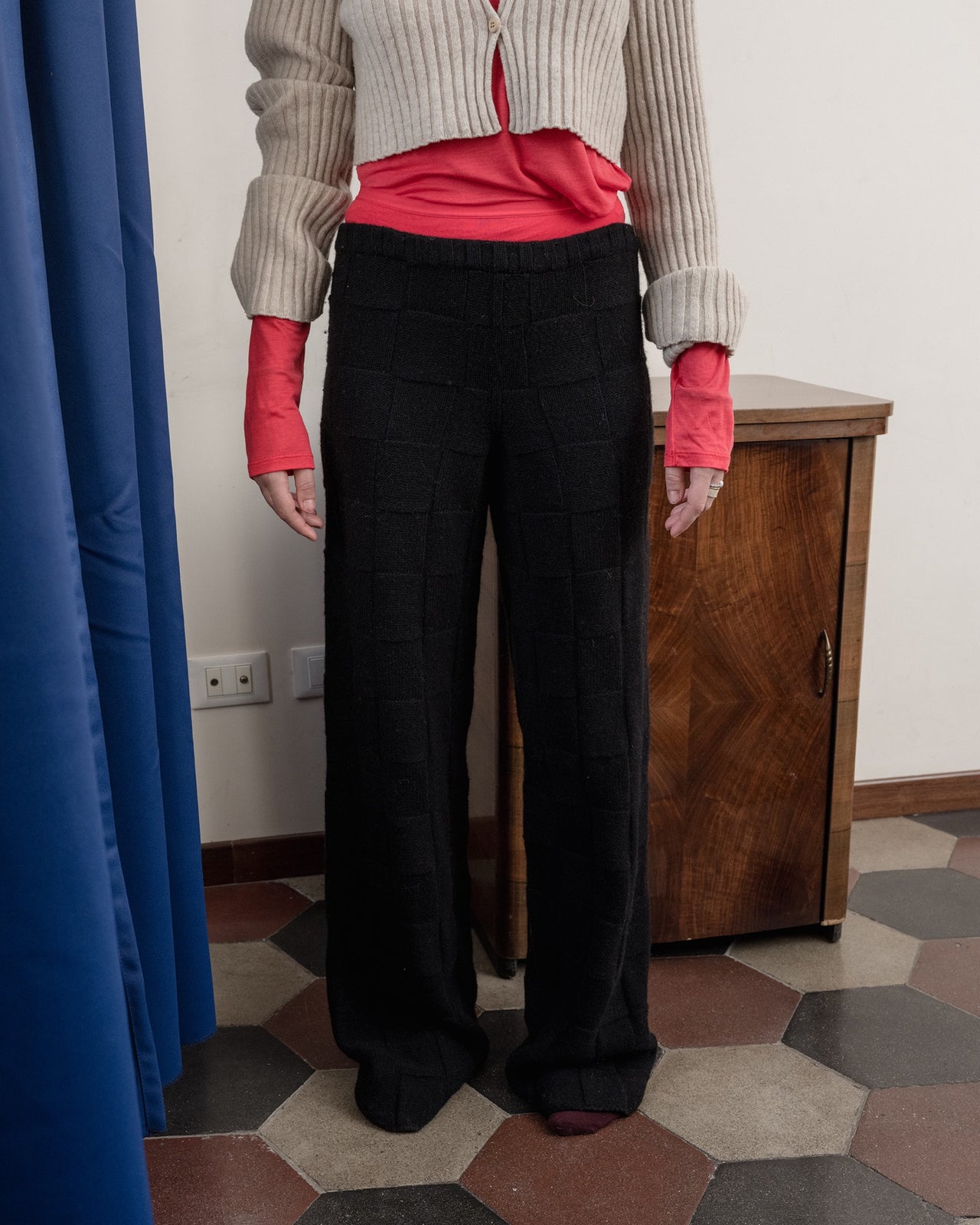 Konak Pants - Recycled Wool - Black - WT23