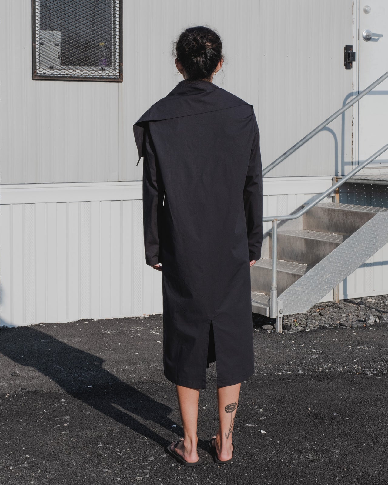 Lake Dress - Cotton Voile - Black - SU21