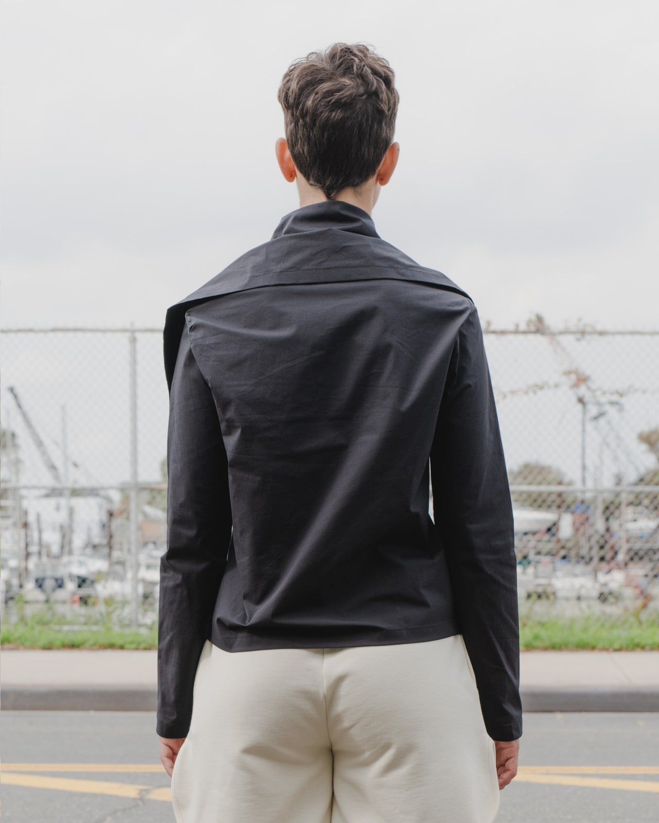 Lake Shirt - Cotton Voile - Black - SU21