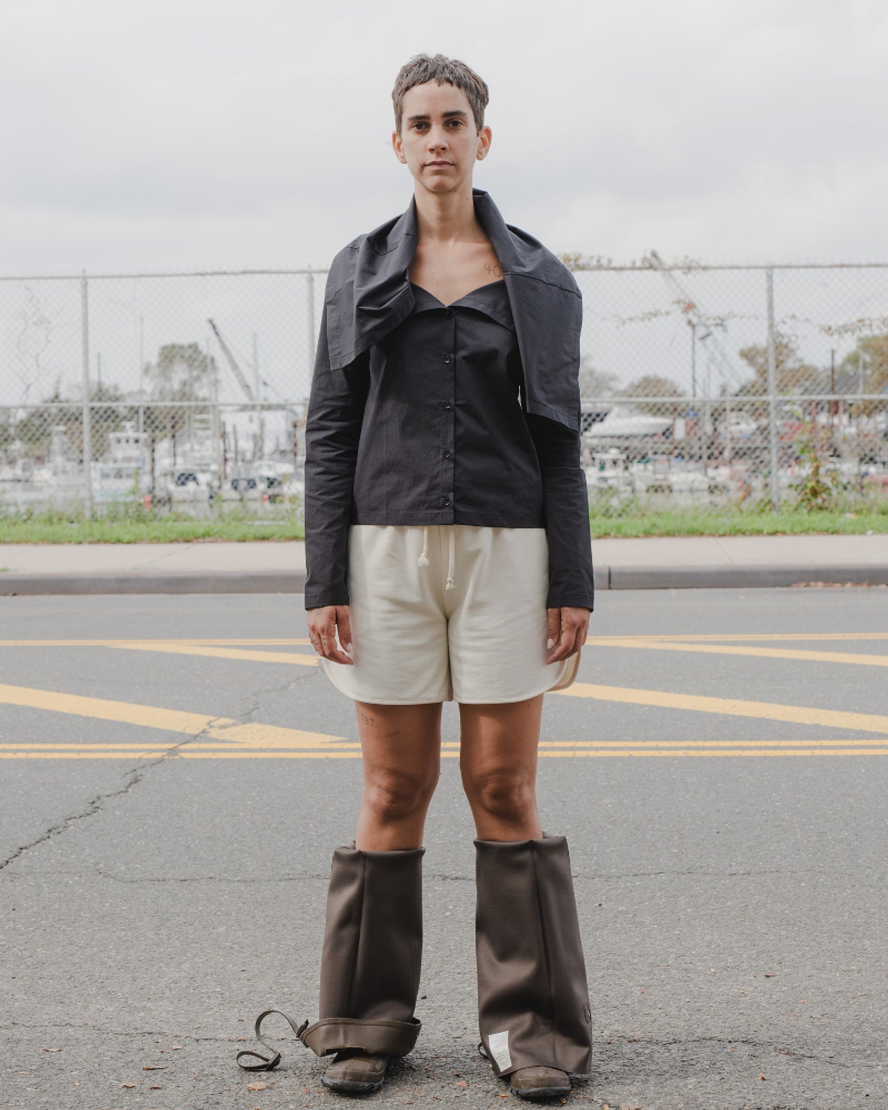 Lake Shirt - Cotton Voile - Black - SU21