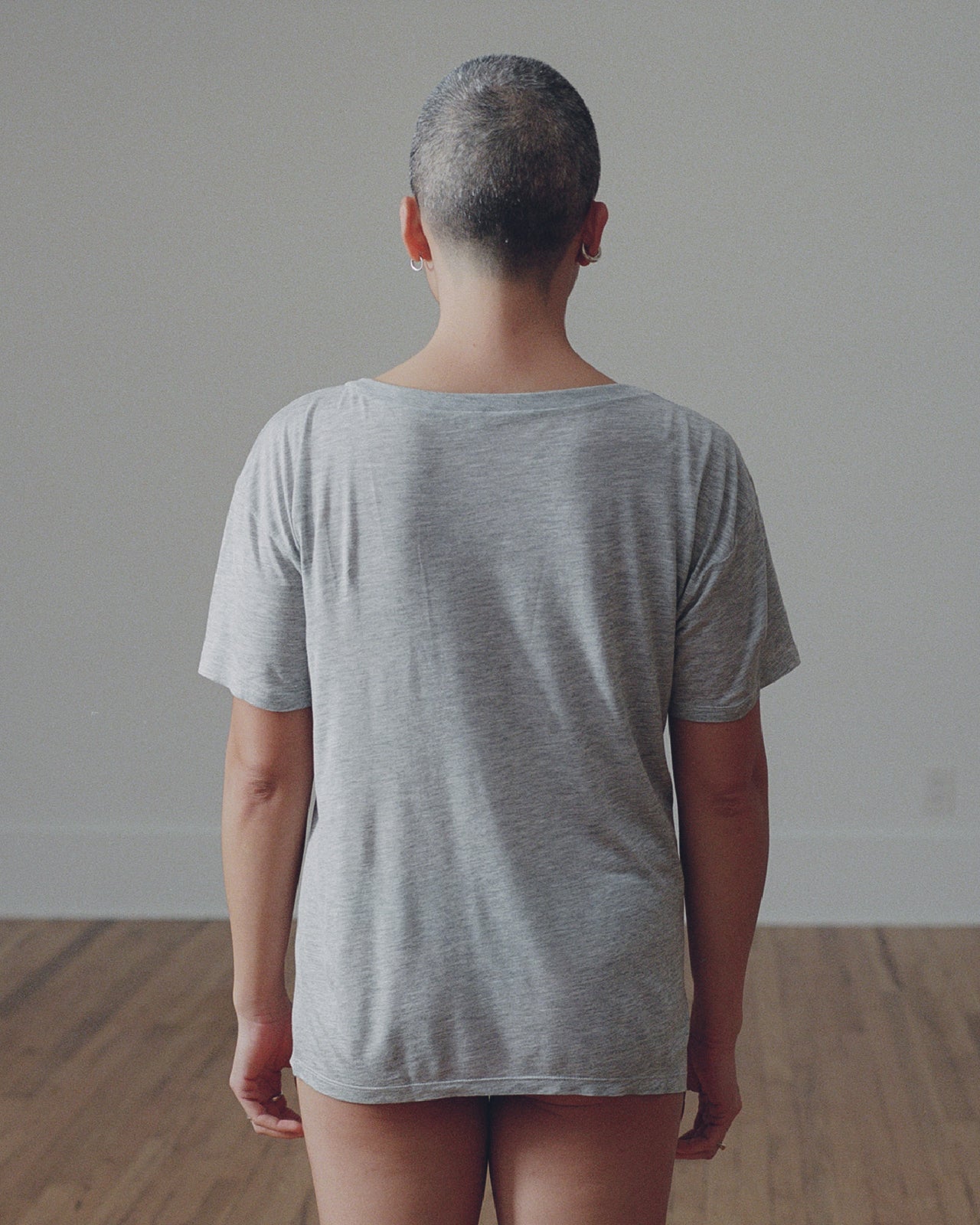 Loose Tee - Bamboo Jersey - Grey Melange