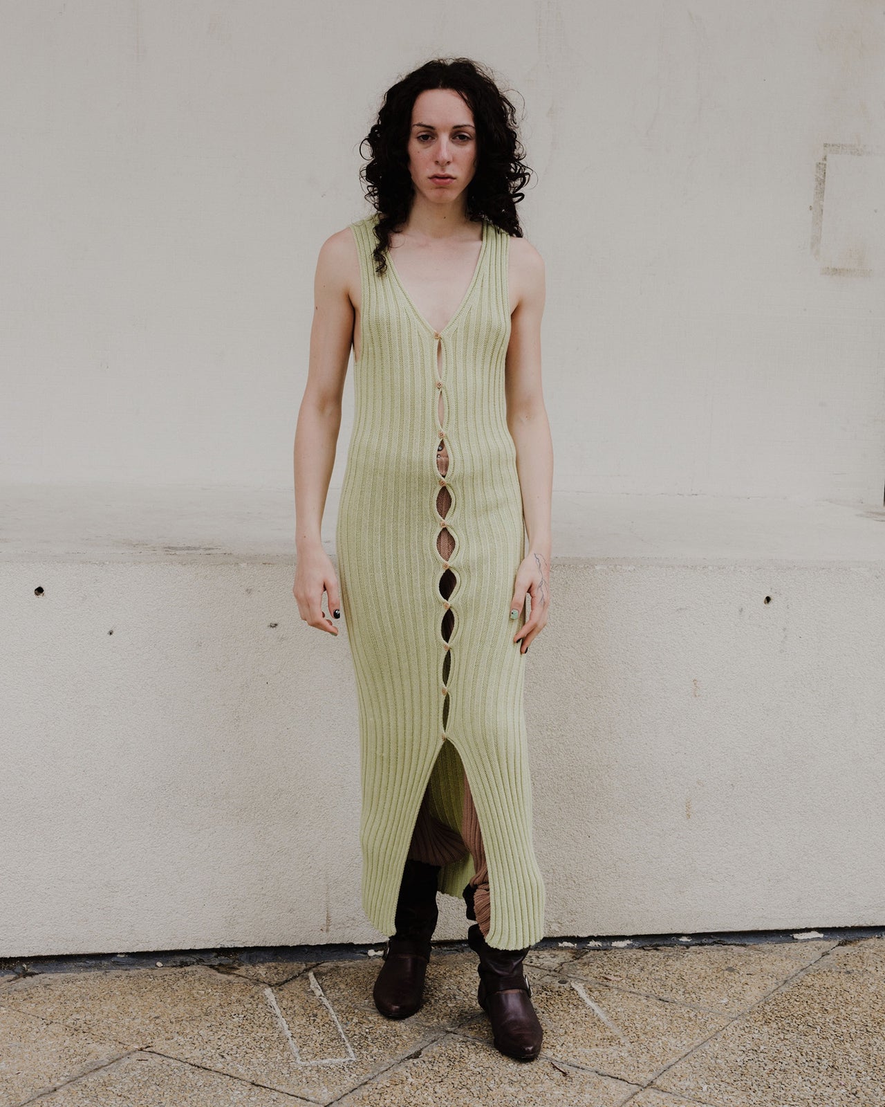 Loulou Sleeveless Dress - Organic Cotton  - Mimosa