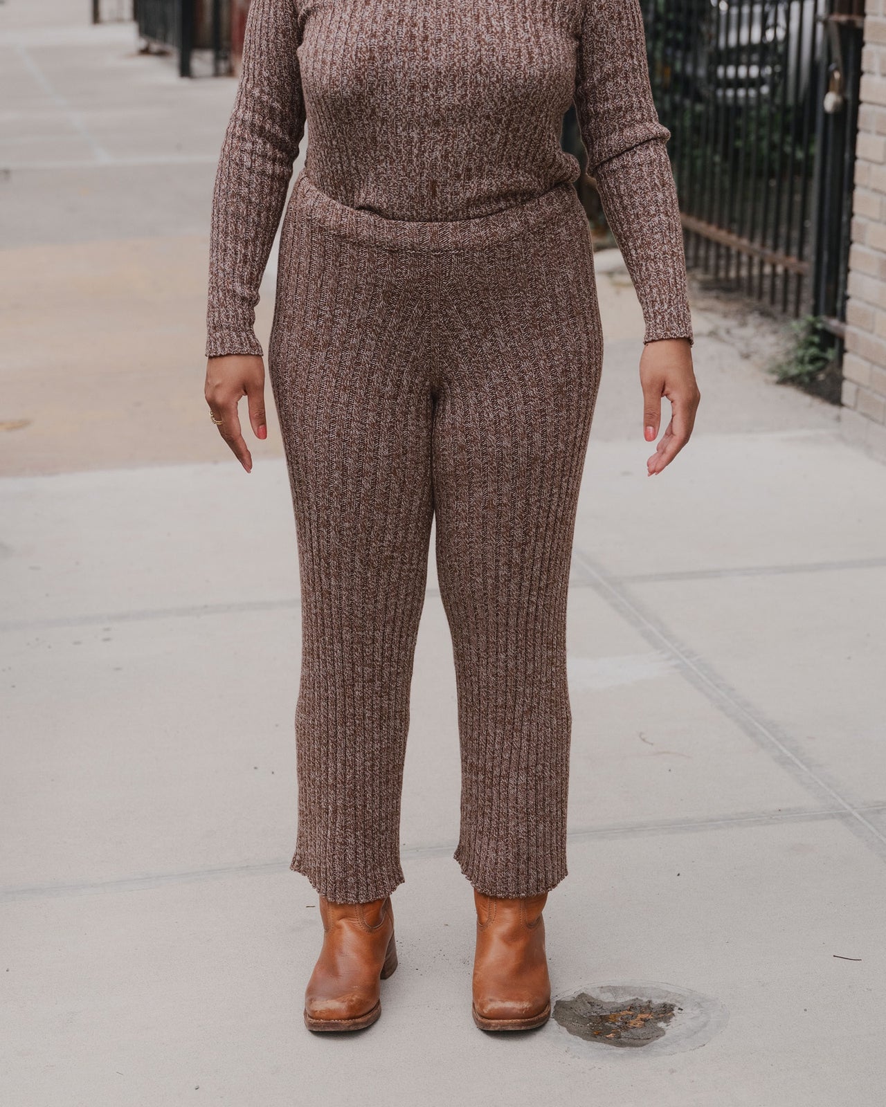 Maru Pants - Organic Cotton - Grey Brown Melange