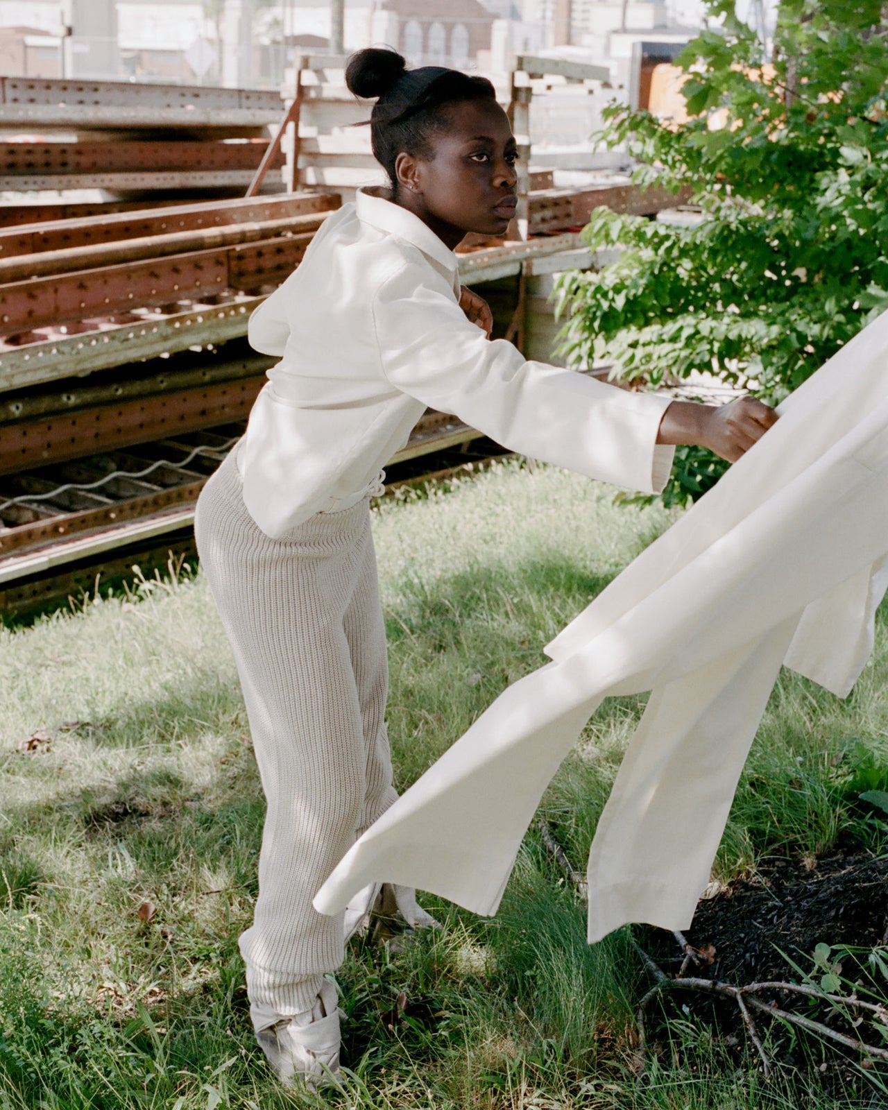 Mea Pants - Organic Cotton - Sand Melange - SU22