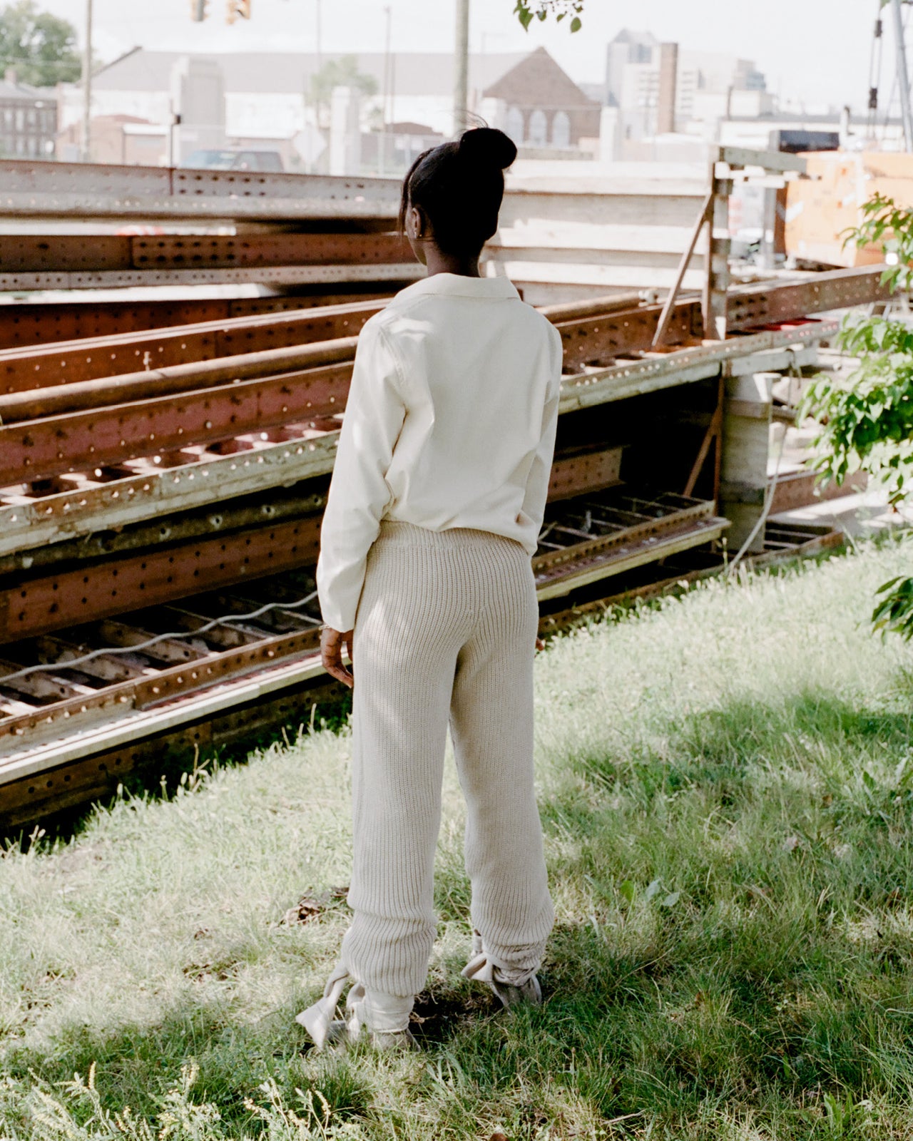 Mea Pants - Organic Cotton - Sand Melange - SU22