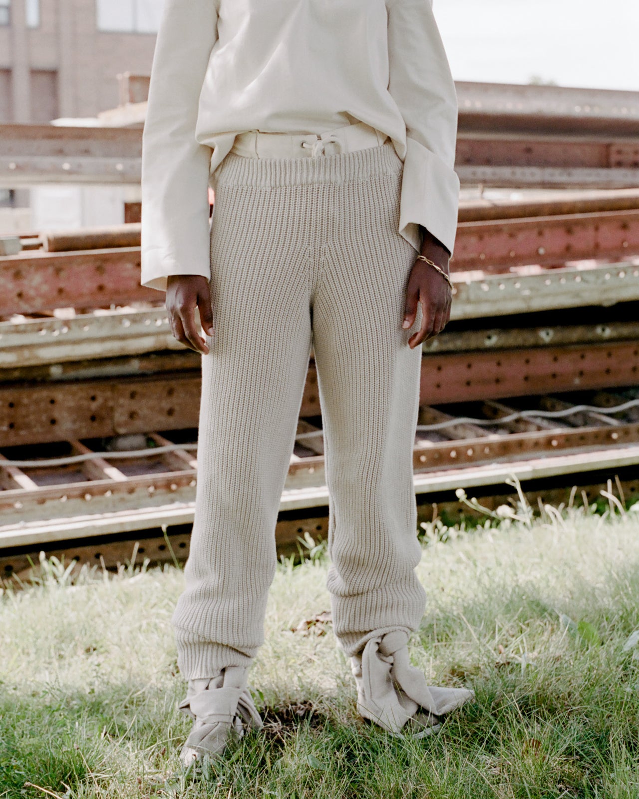 Mea Pants - Organic Cotton - Sand Melange - SU22