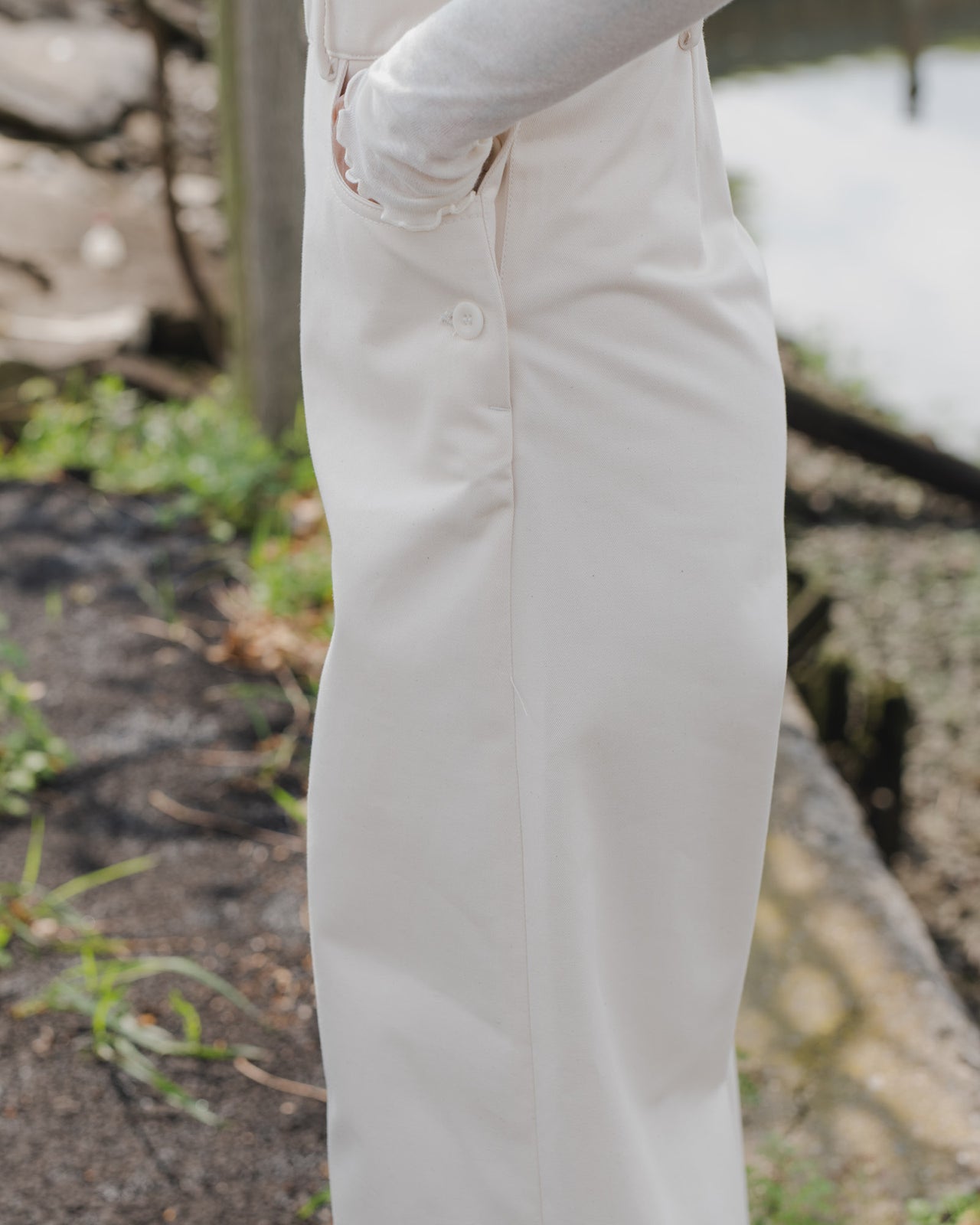 Navalo Overall - Denim - Ecru - SU21