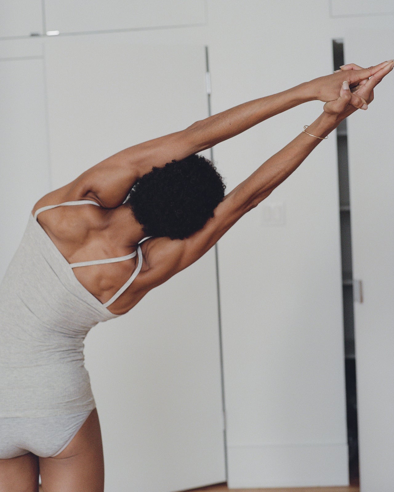Nida Tank - Organic Cotton Rib - Grey Melange - Baserange AU