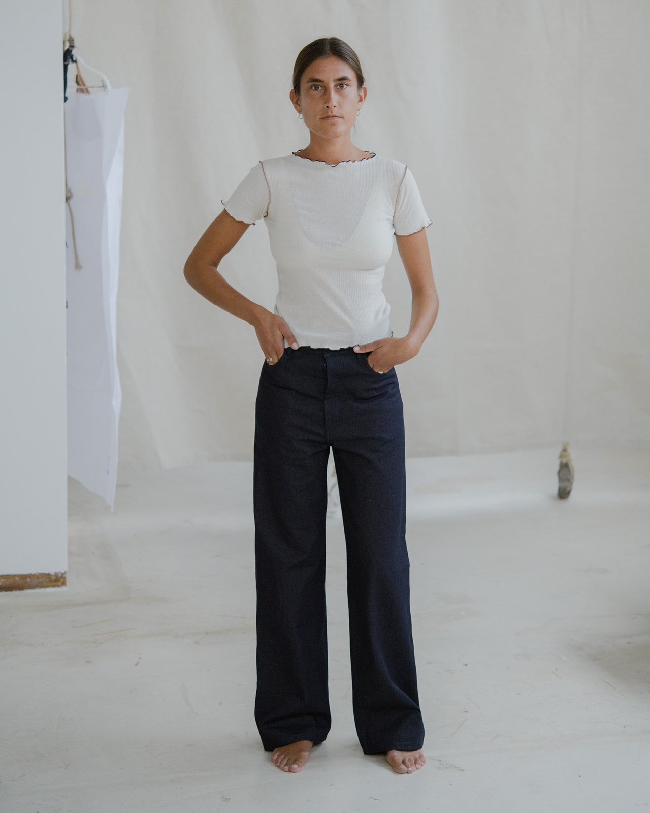 Navalo Pants - Brushed Denim - Raw Blue Denim - SP23