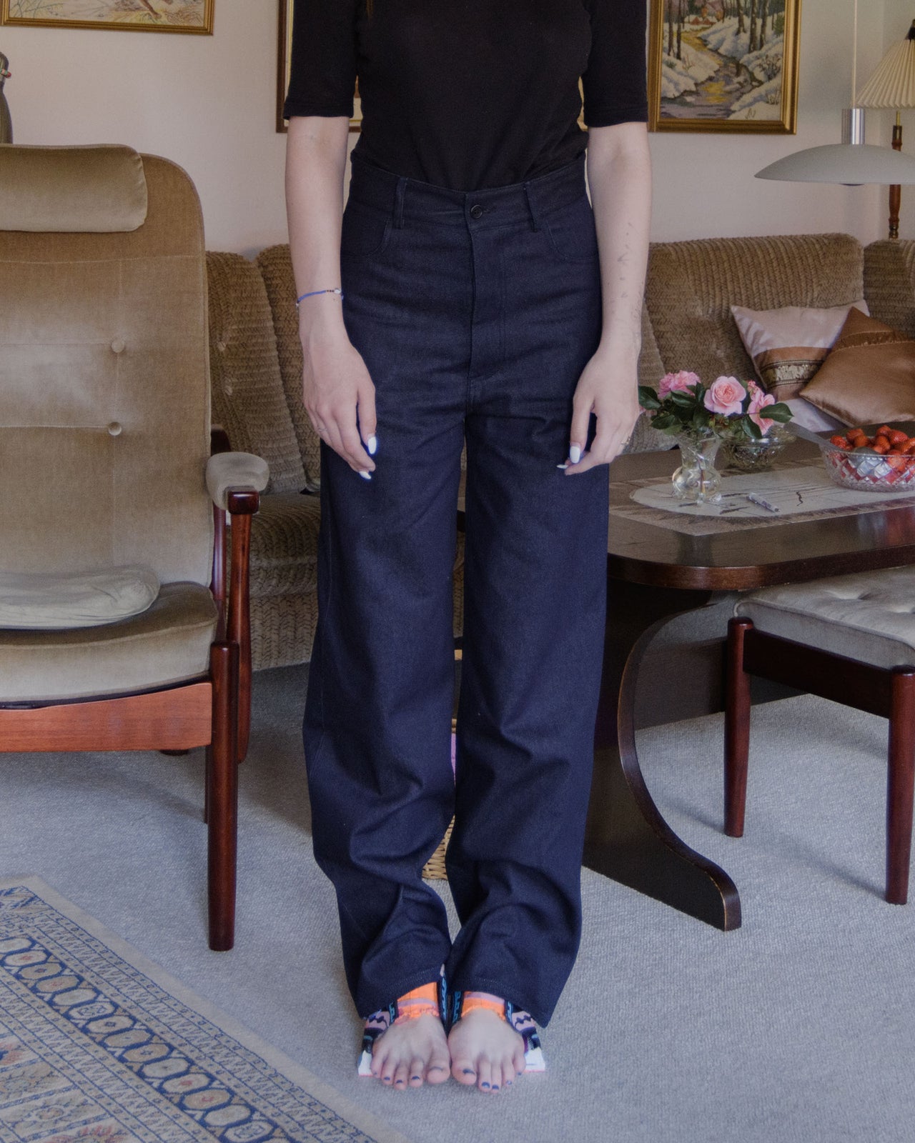 Navalo Pants - Brushed Denim - Raw Blue Denim - SP23