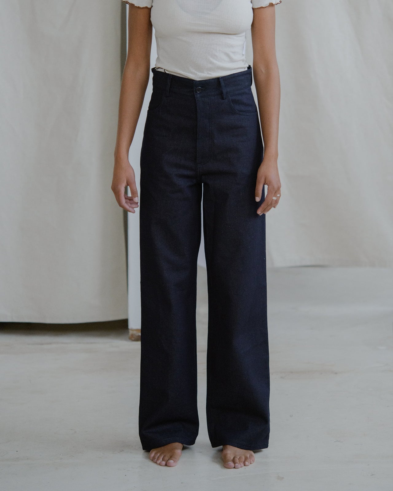 Navalo Pants - Brushed Denim - Raw Blue Denim - SP23